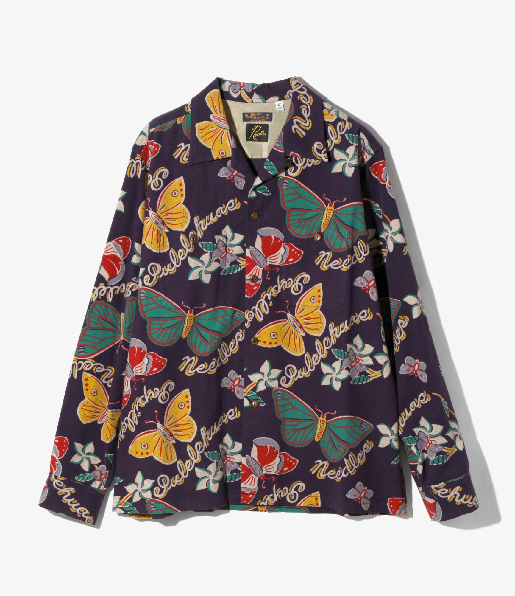 Needles x SUNSURF Print Flannel Shirt - Navy - Cotton