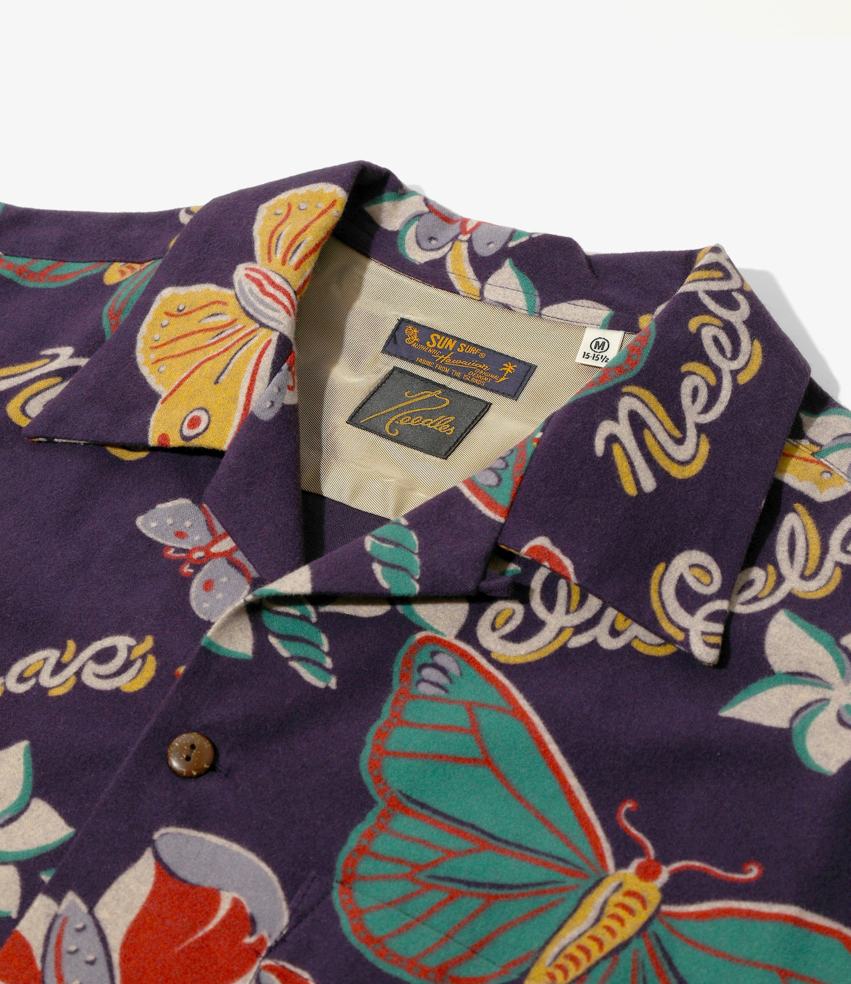 Needles x SUNSURF Print Flannel Shirt - Navy - Cotton