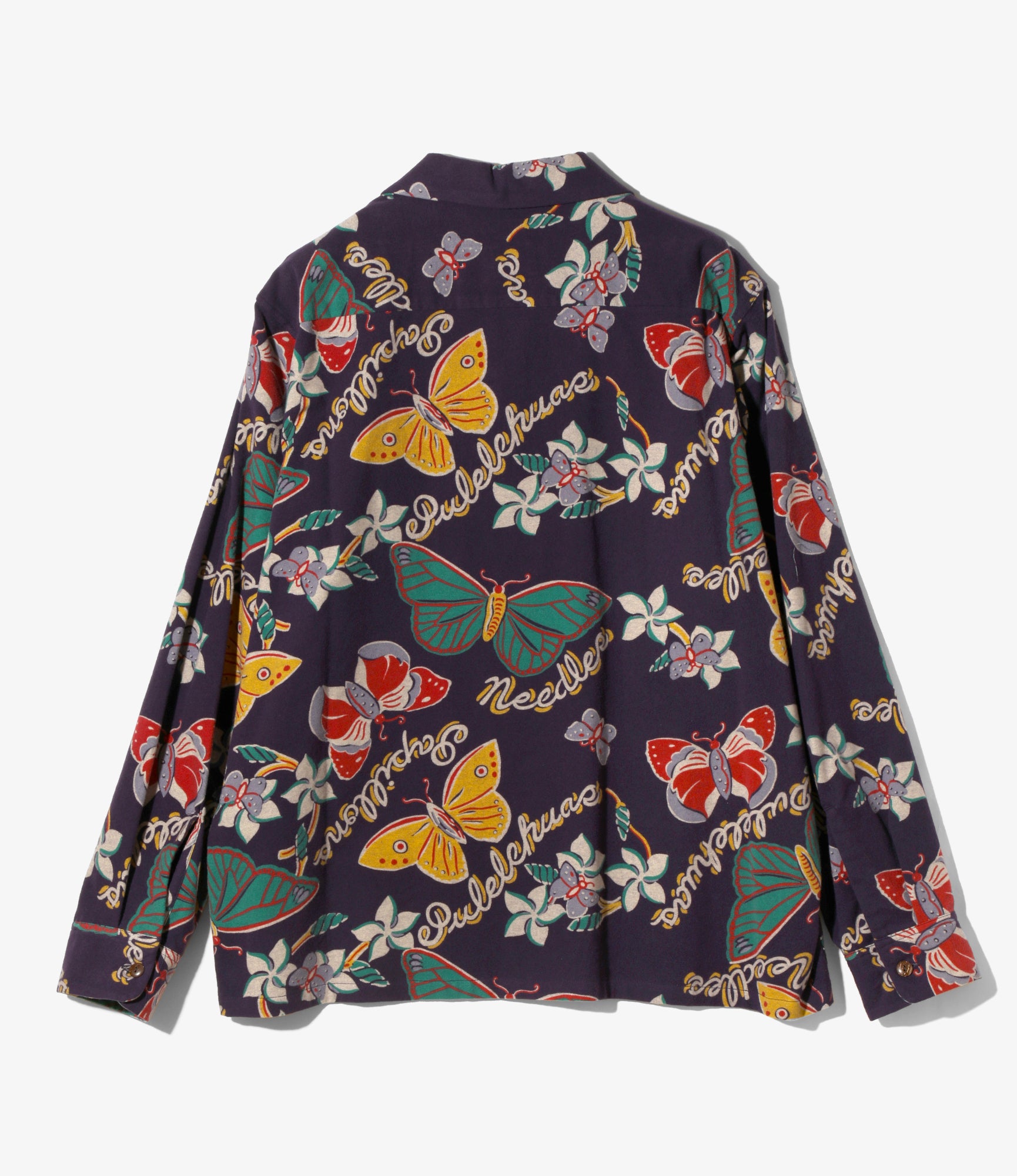 Needles x SUNSURF Print Flannel Shirt - Navy - Cotton