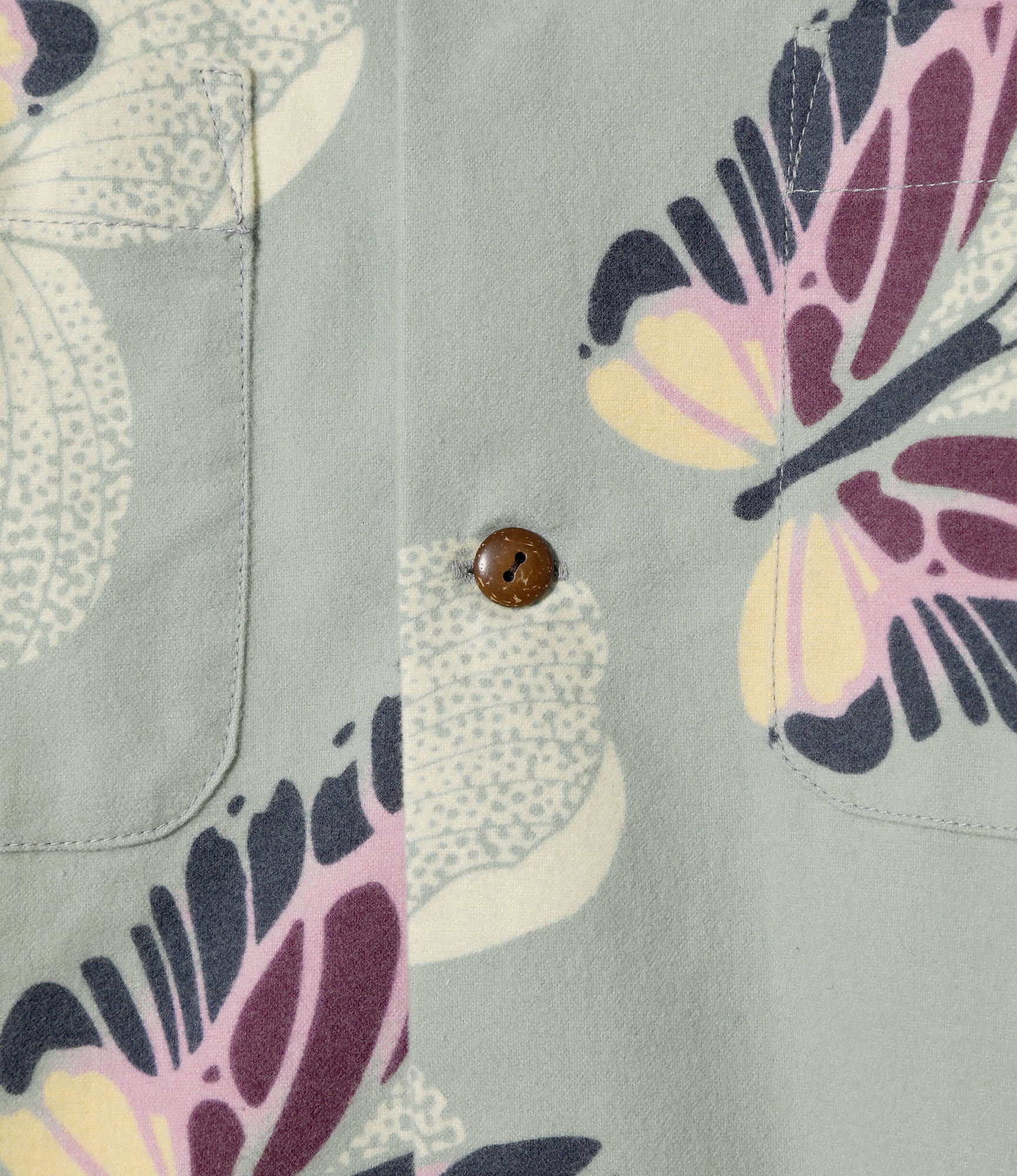 Needles x SUNSURF Print Flannel Shirt - Lt. Blue - Cotton