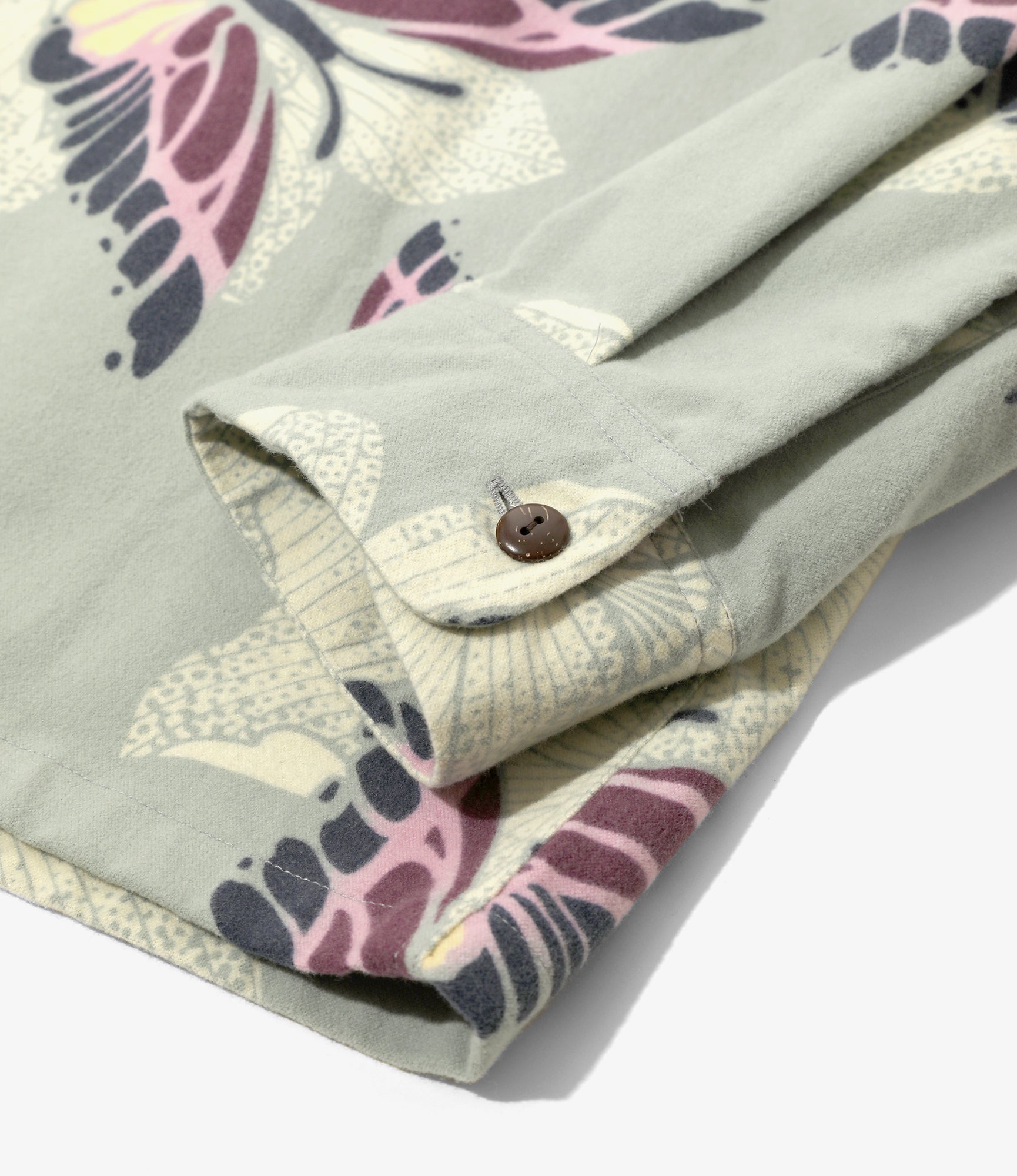 Needles x SUNSURF Print Flannel Shirt - Lt. Blue - Cotton