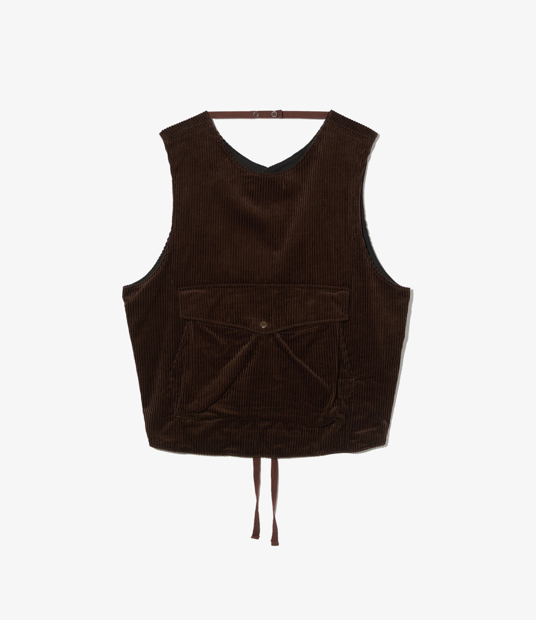 Support Vest - Dk. Brown Cotton 4.5W Corduroy