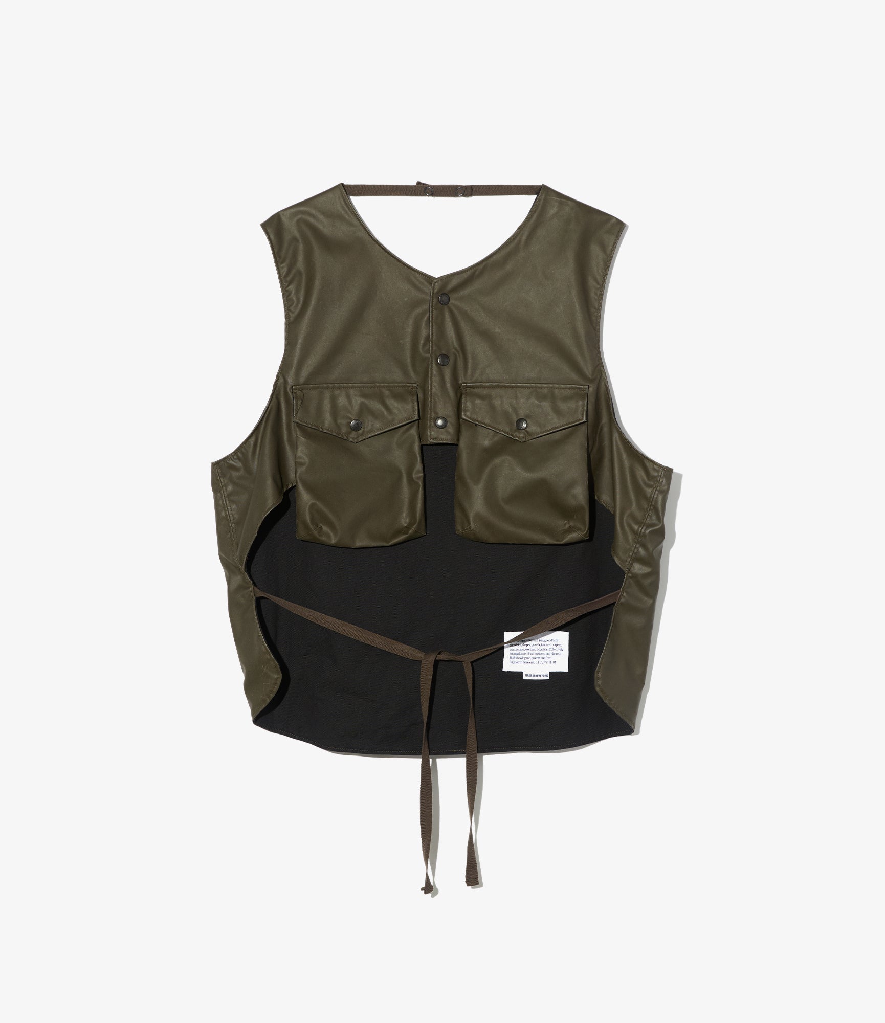 Support Vest - Brown Polyester Coated Cloth