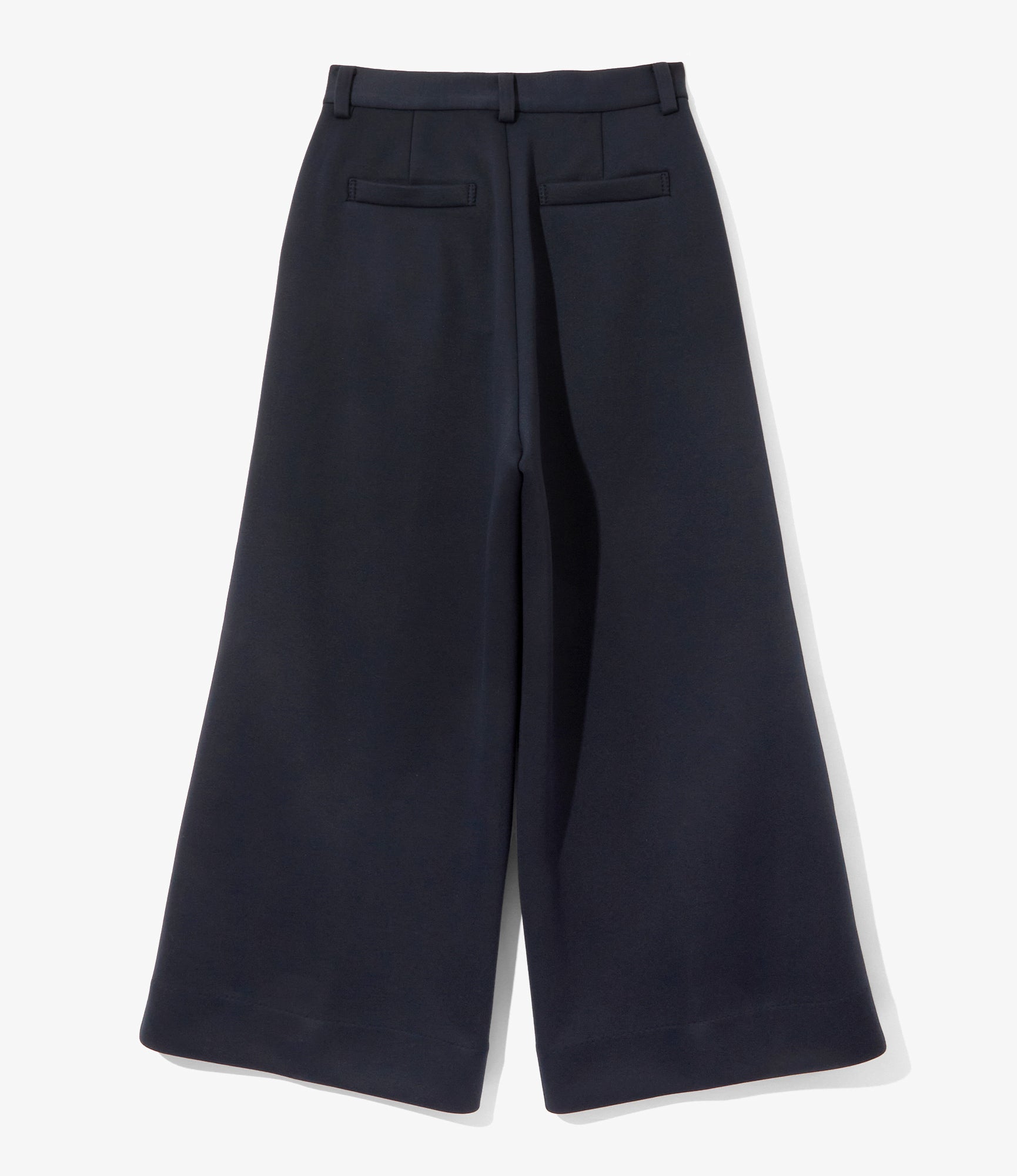 Women's Wide Slacks - Navy - Double Knit