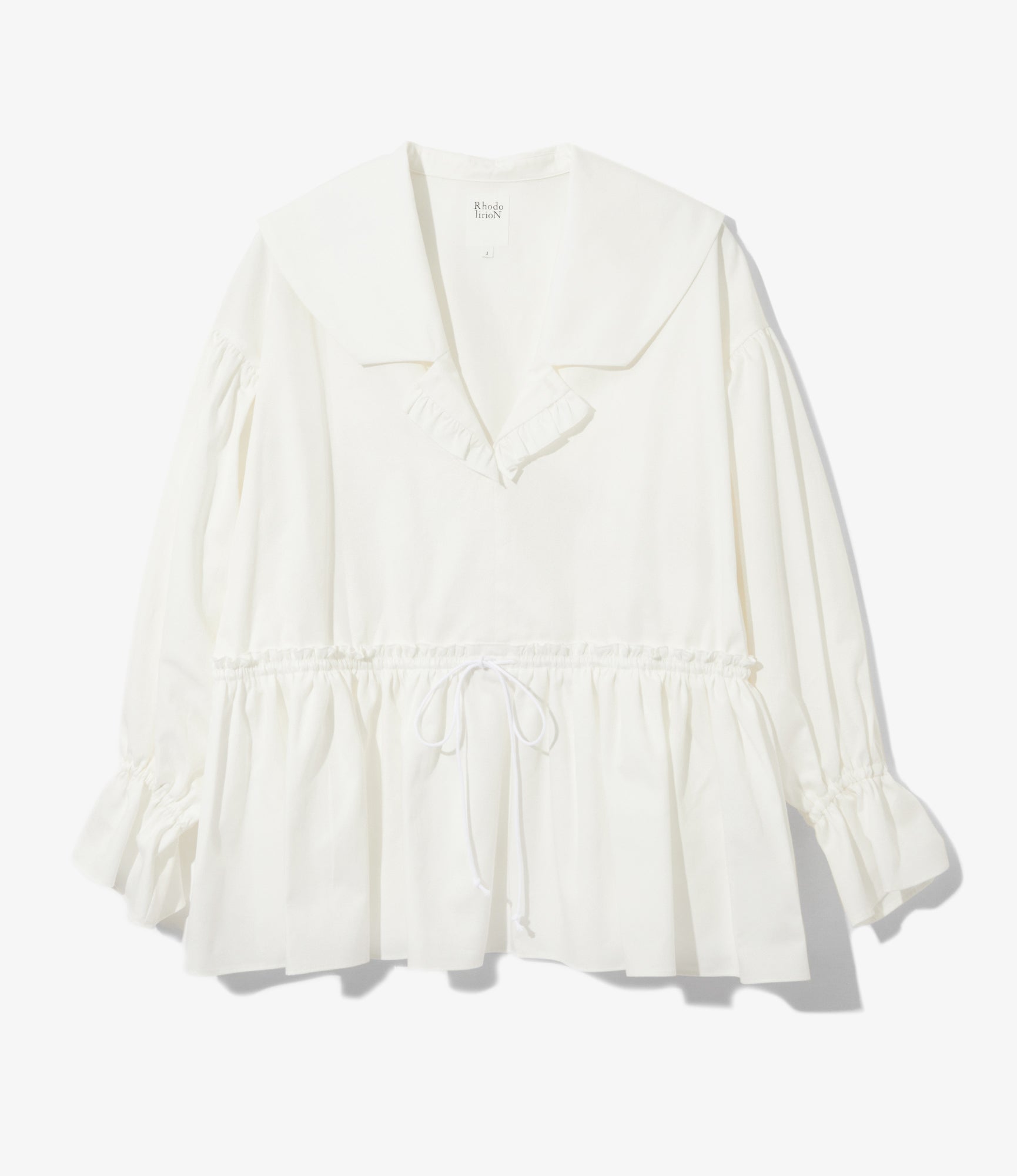 Women's Single Tiered Smock - White - Twill