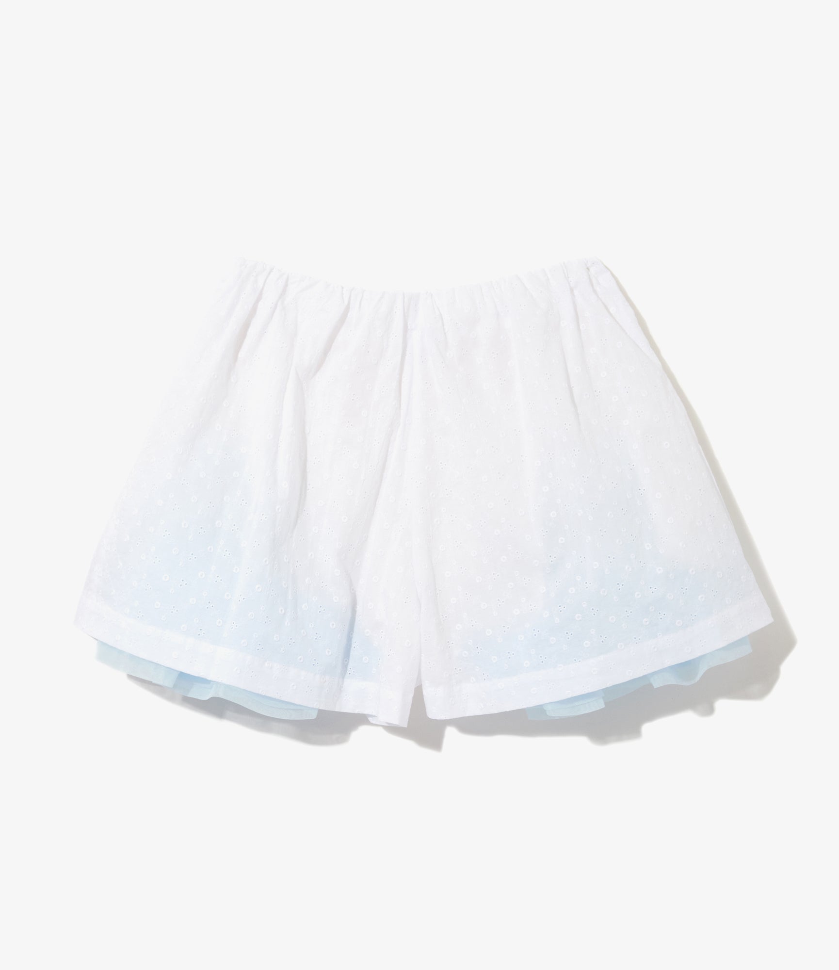 Women's Short Pant - White - Lawn Lace