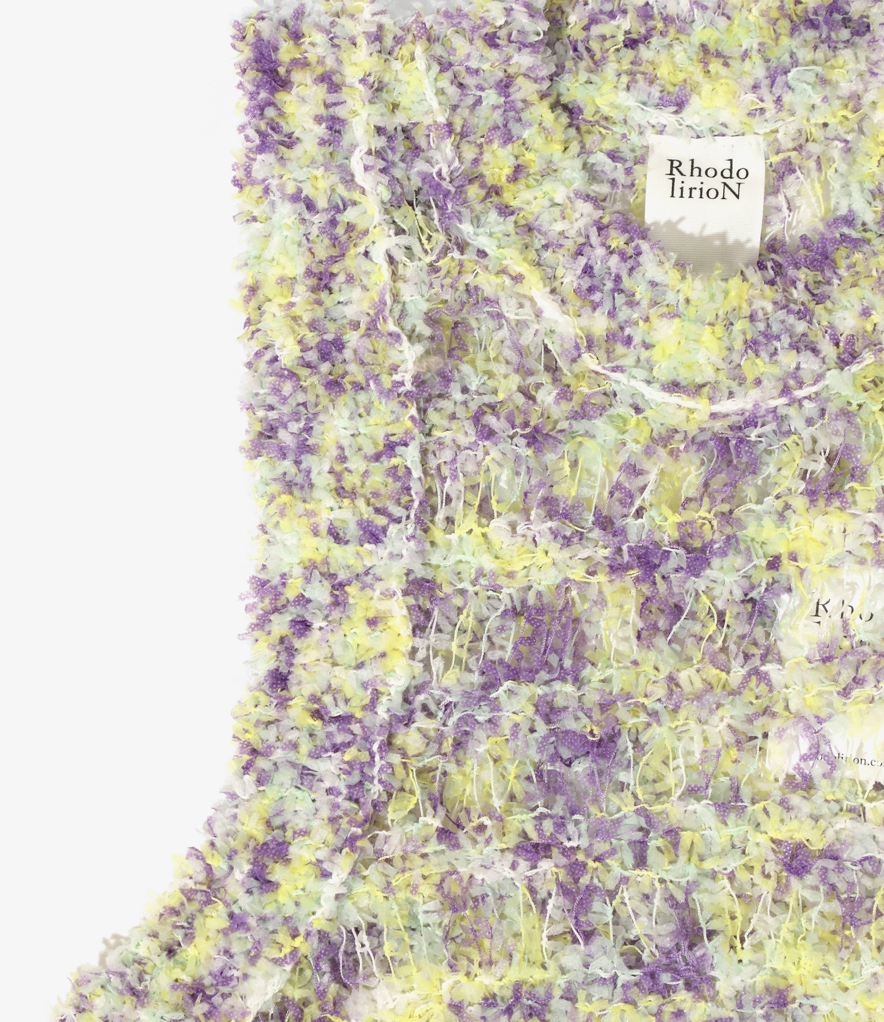 Women's Knit Vest - Purple - Fancy Yarn