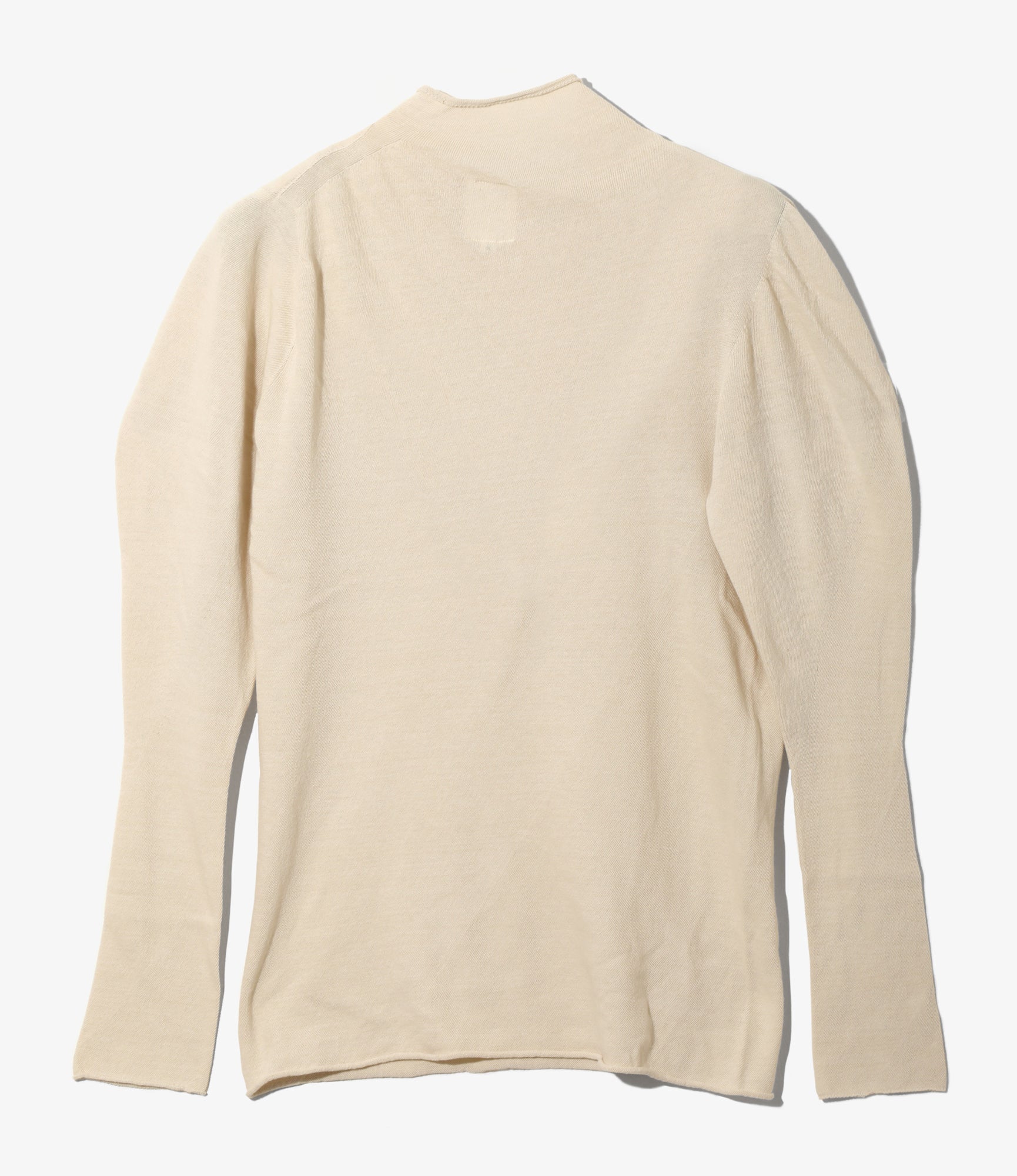 Women's Puff Sleeve Sweater - Ivory - Sheer