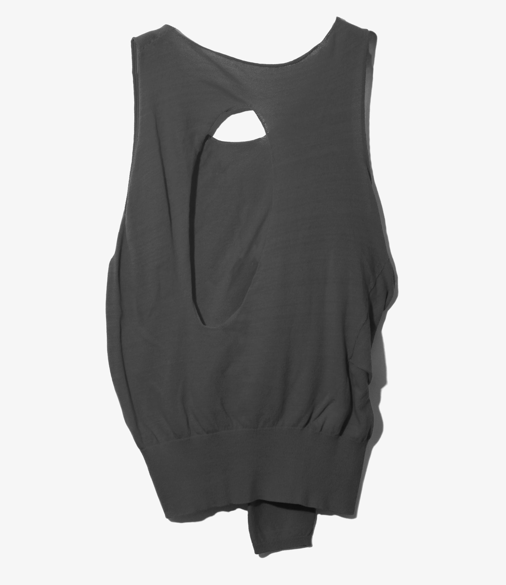 Women's Knot Tank Top - H. Grey - Sheer