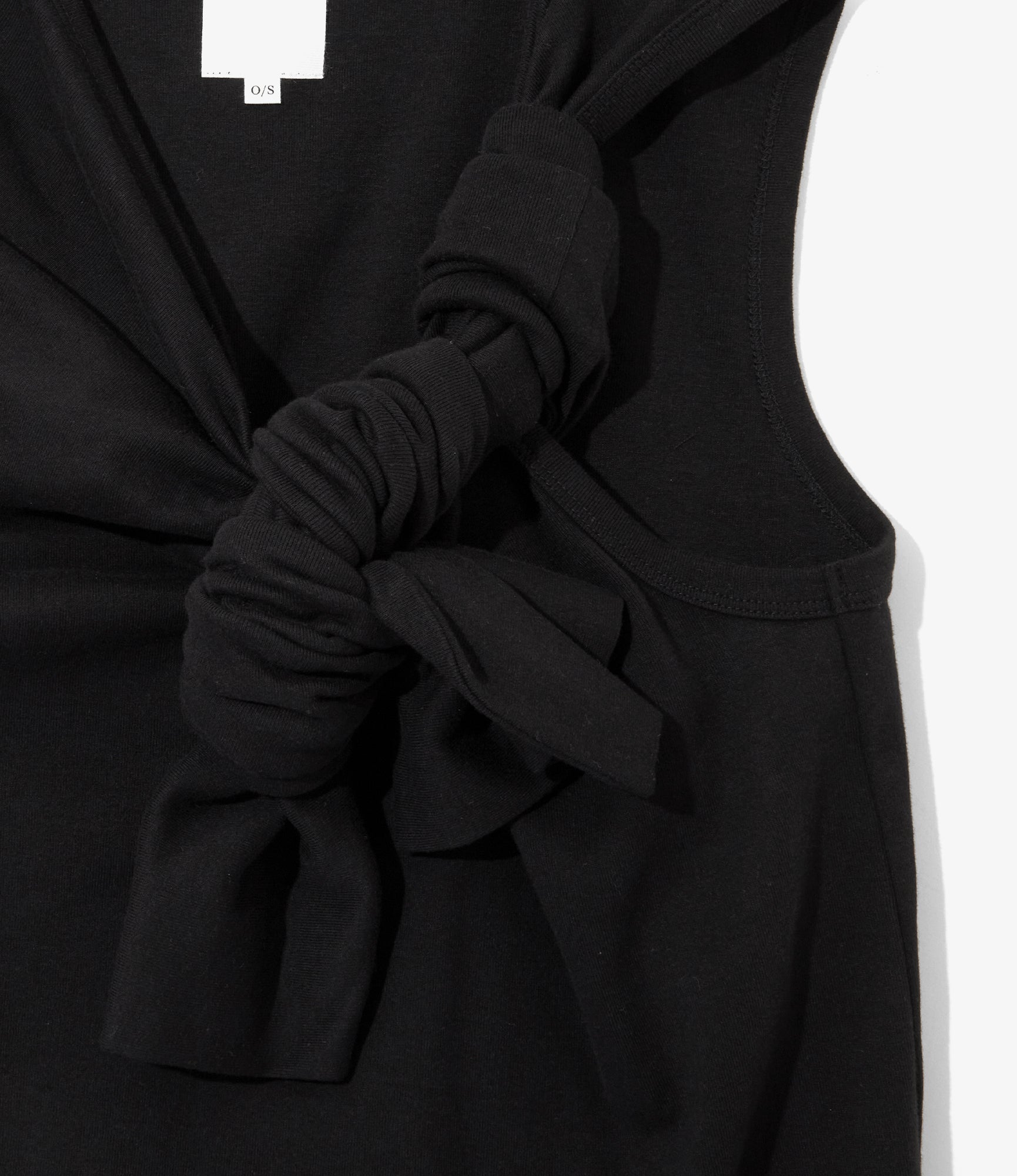 Women's One Knot Sleeveless Top - Black
