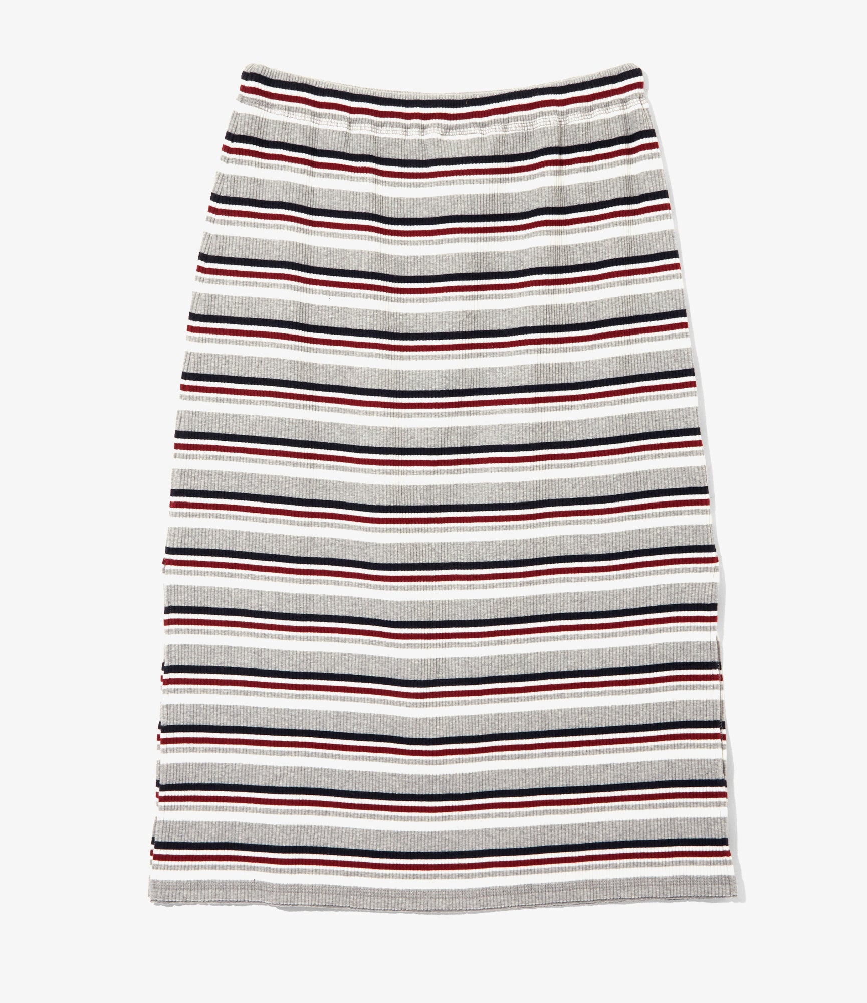 Women's Pencil Skirt - H. Grey - Random Stripe
