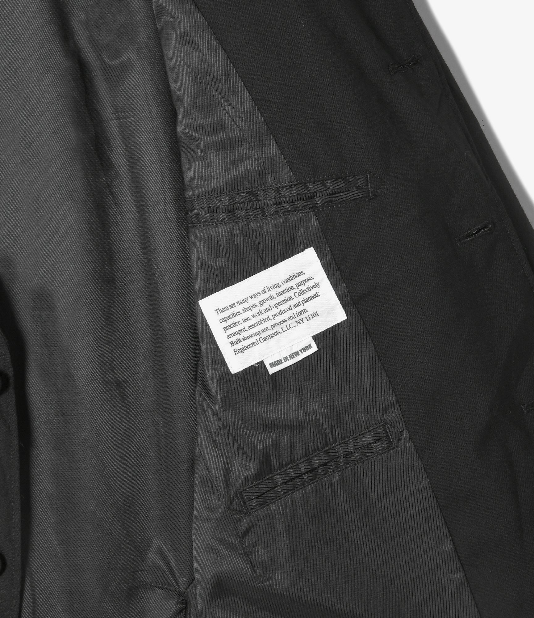 Andover Jacket - Black Tropical Wool