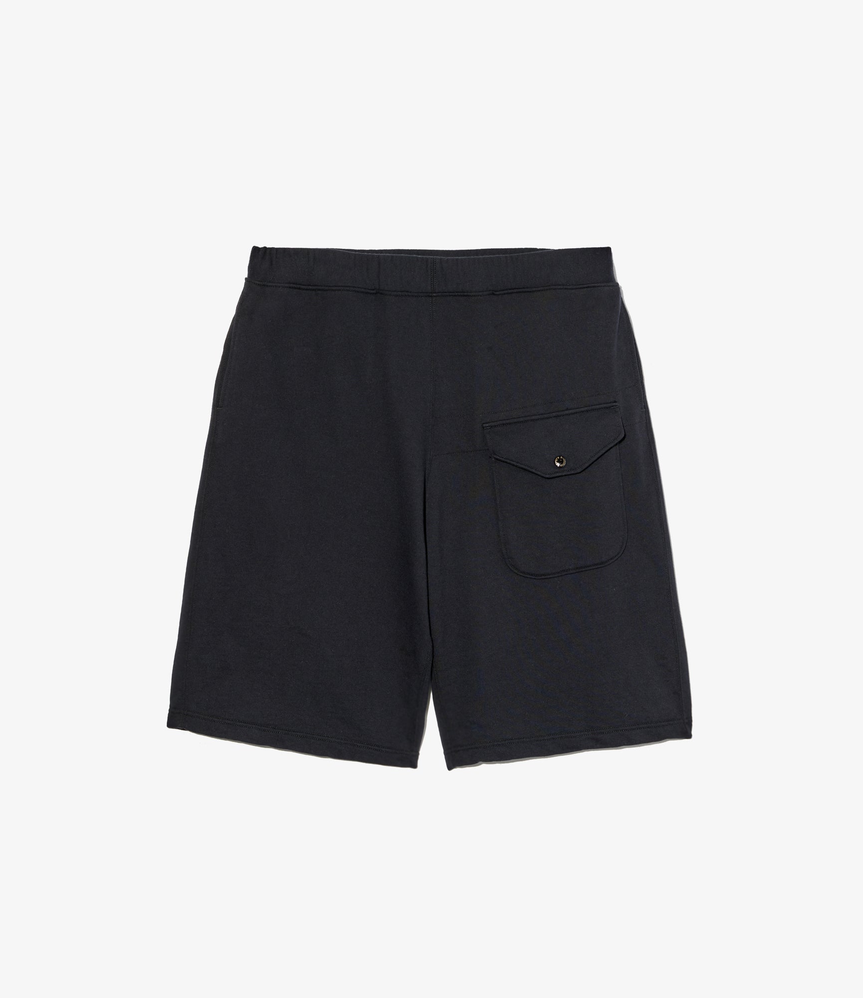 Sweat Short - Black Cotton French Terry