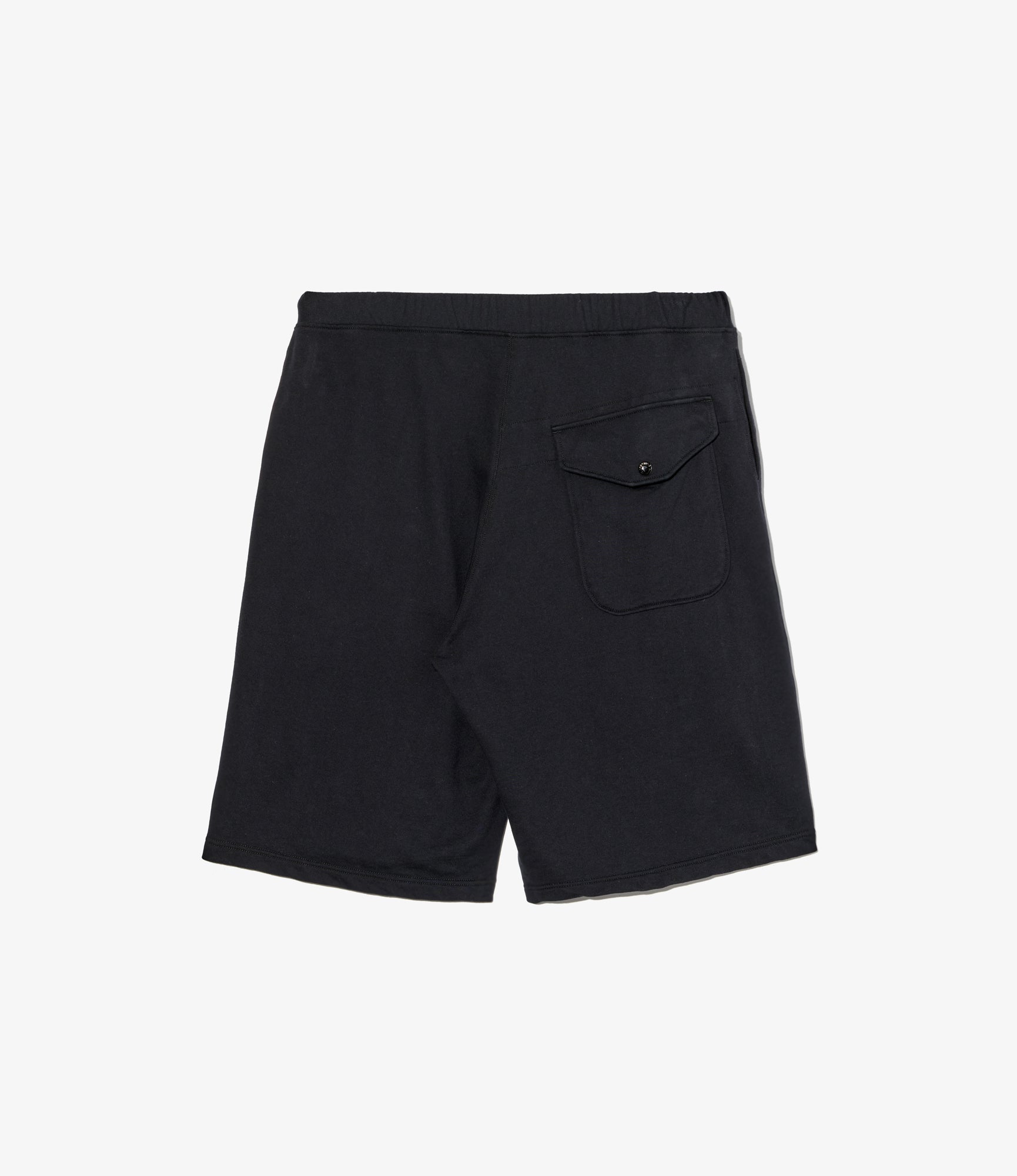 Sweat Short - Black Cotton French Terry