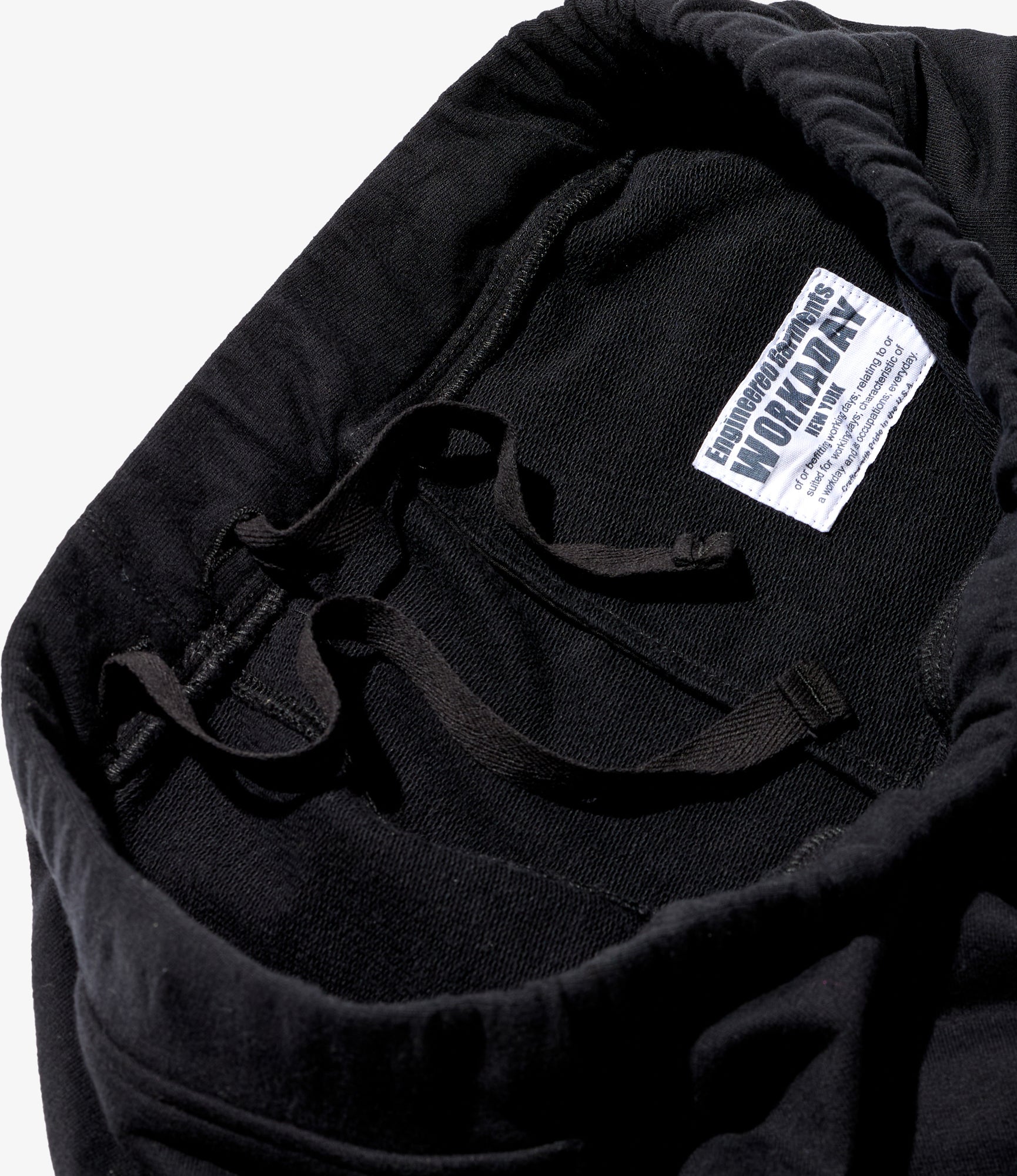 Sweat Short - Black Cotton French Terry