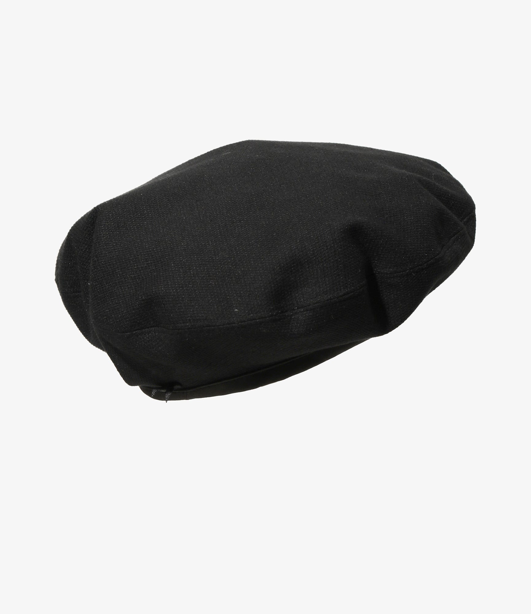 Beret - Black - Linen Nylon Oxford