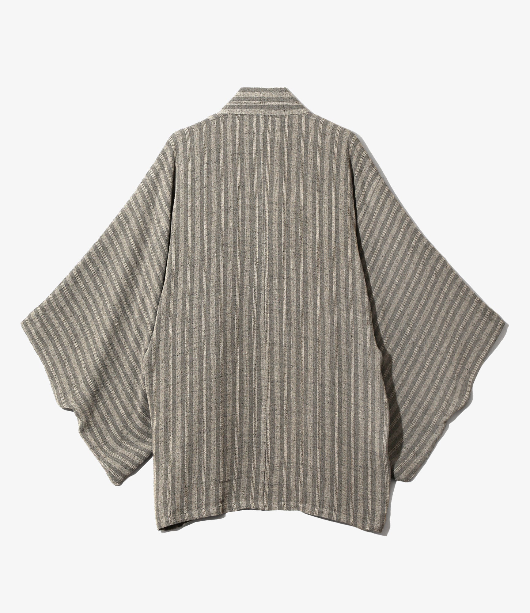 Haori Jacket - Grey - Alternate Stripe