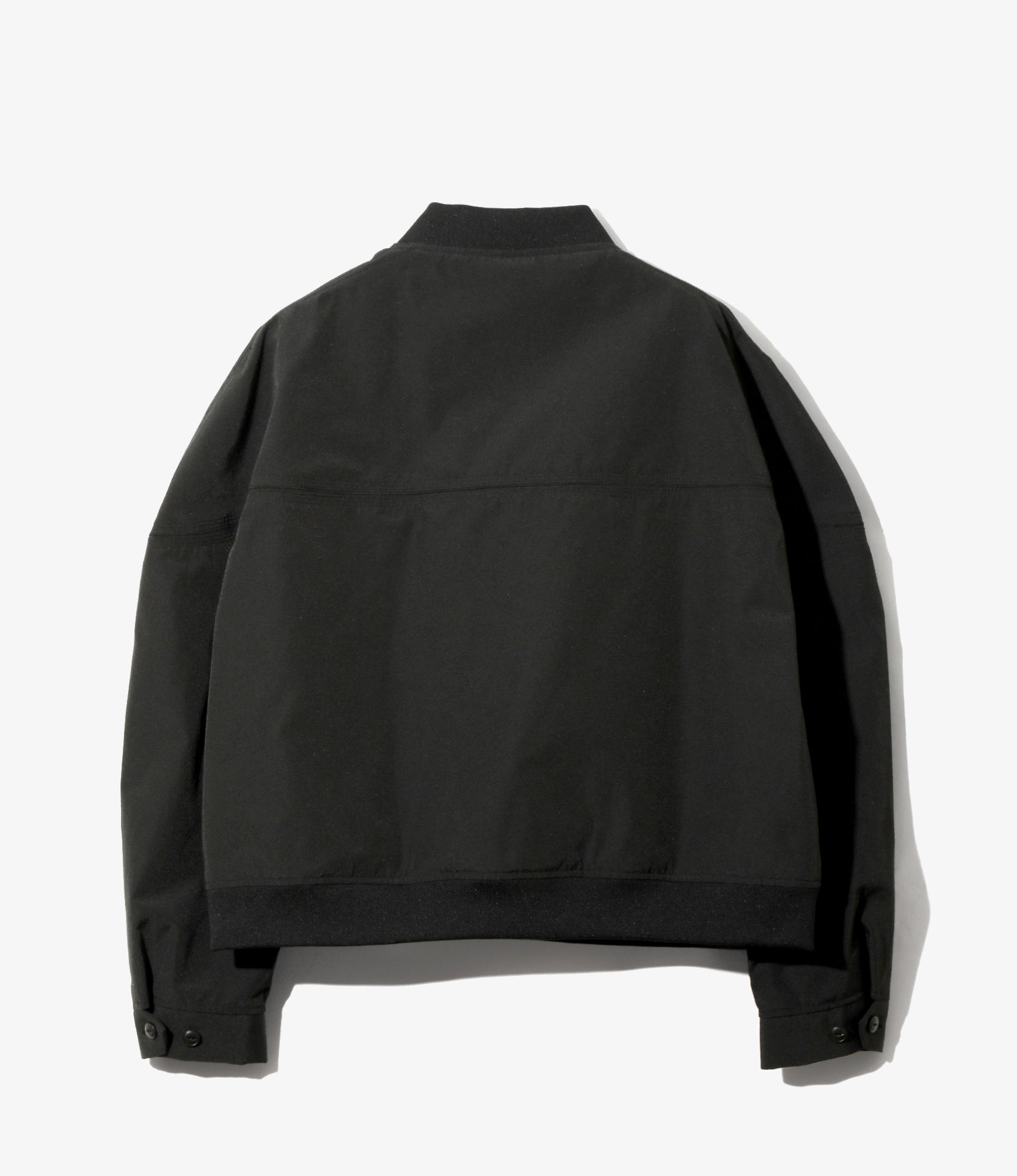 Cap Shoulder Sports Jacket - Black - PE Typewriter