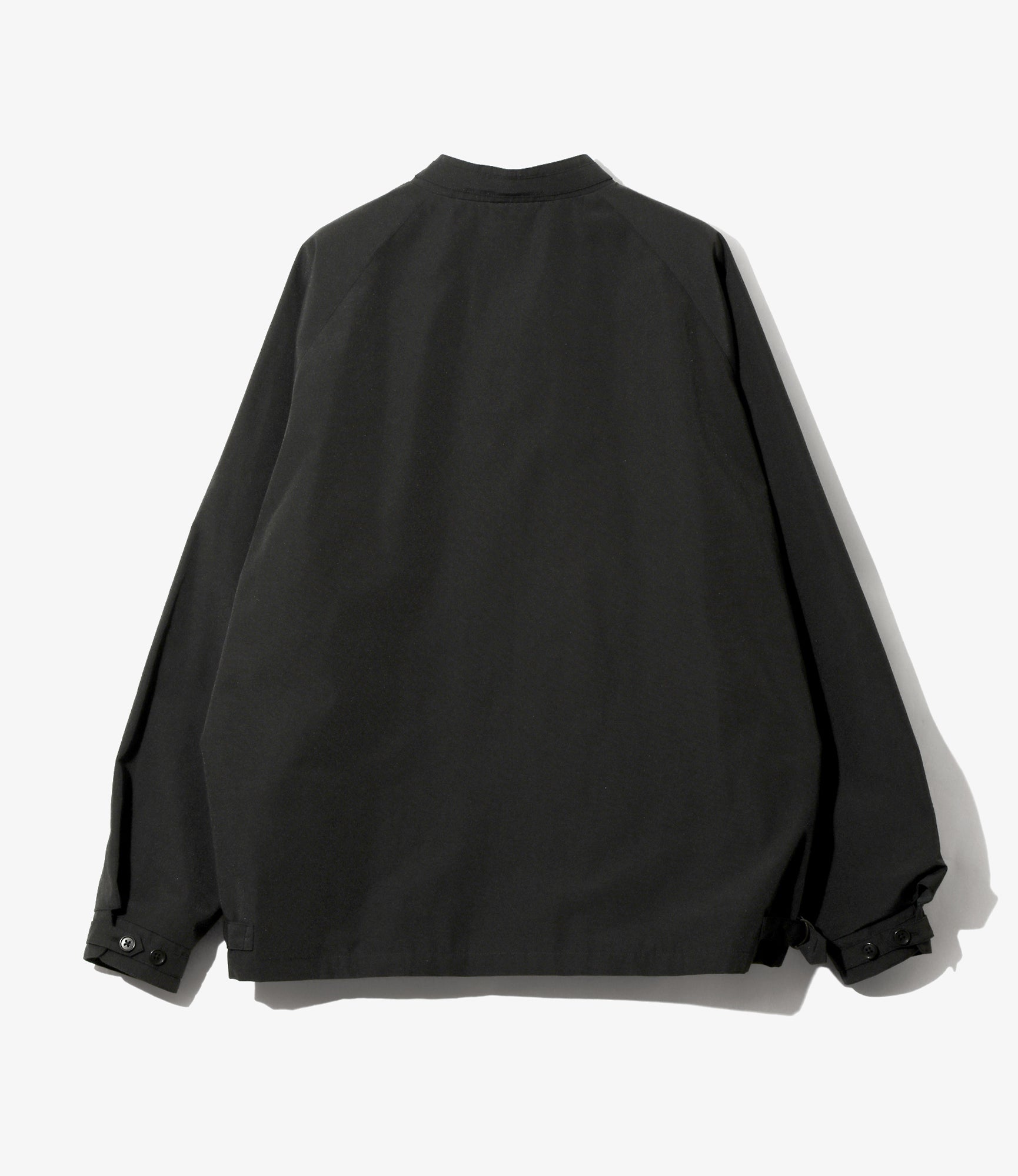 Stand Collor Sports Jacket - Black - PE Typewriter