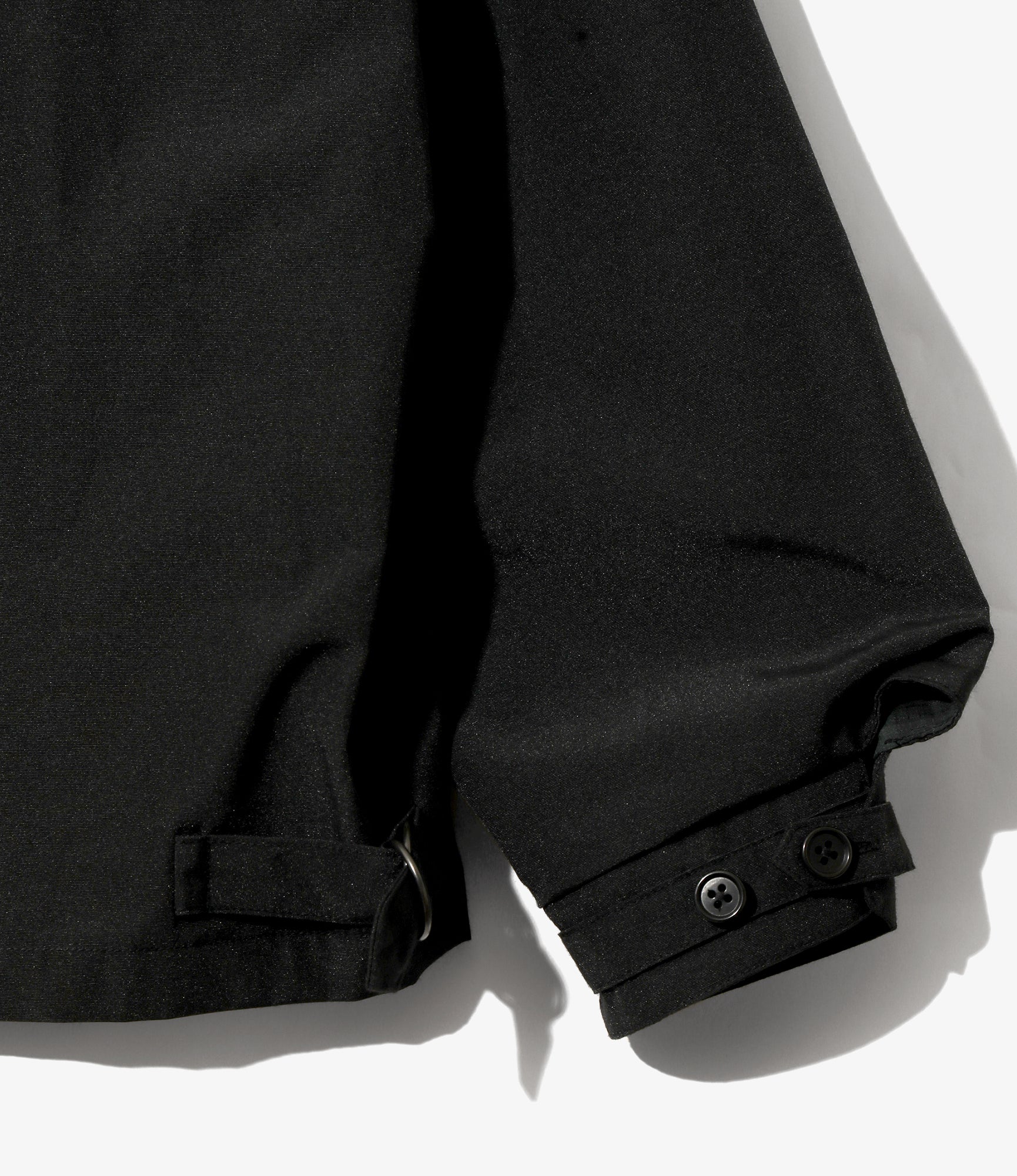 Stand Collor Sports Jacket - Black - PE Typewriter