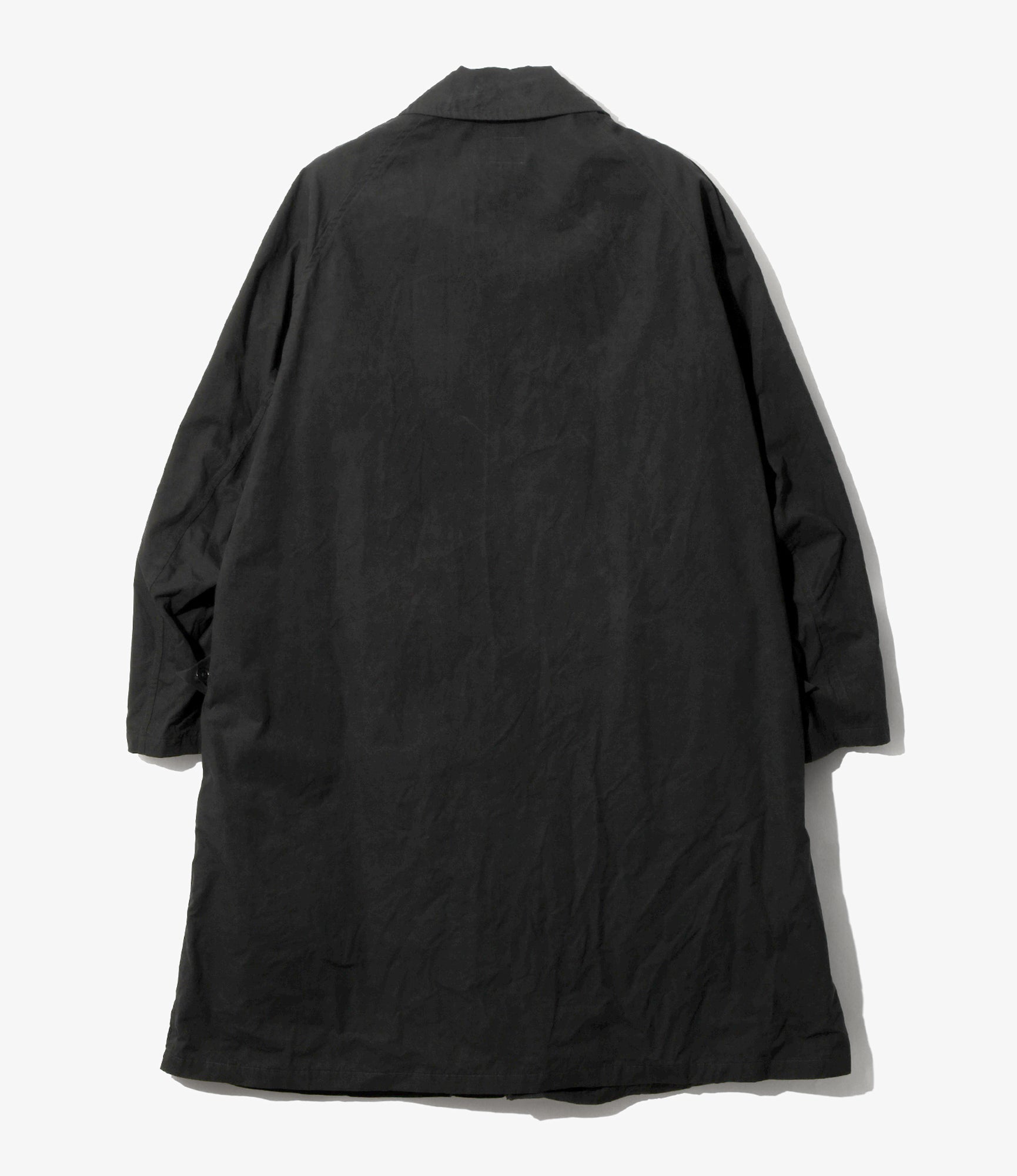 Bal Collar Coat - Black - Waxed Cloth