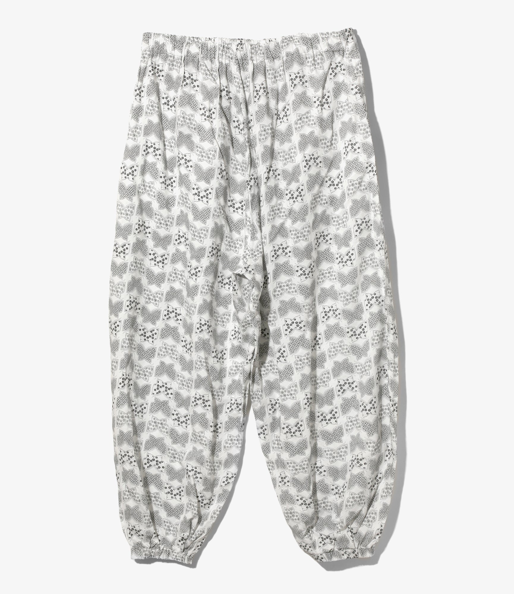Nepenthes Special - Balloon Pant - White - Papillon Print
