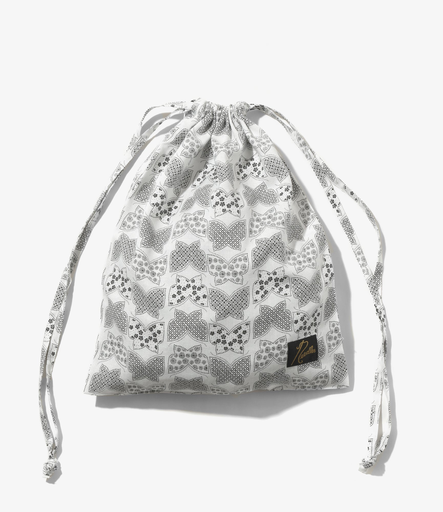 String Bag - White - Papillon Print