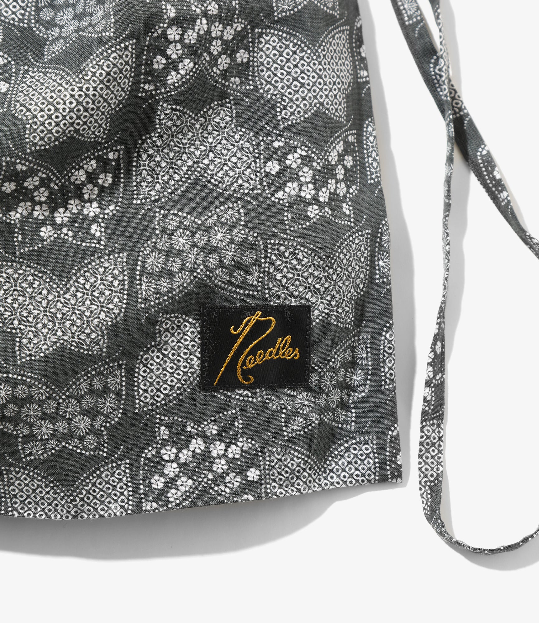String Bag - Charcoal - Papillon Print