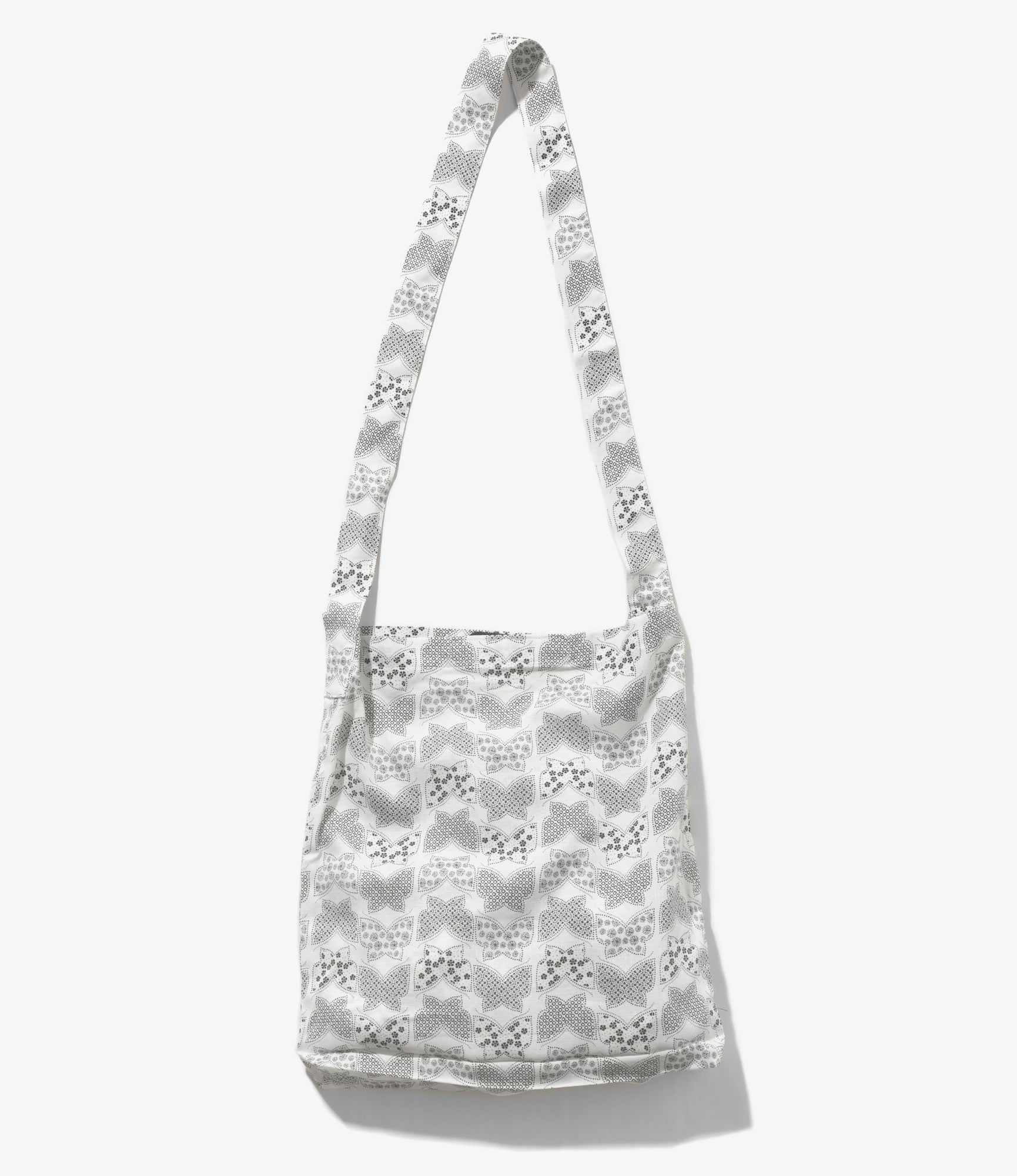Book Bag - White - Papillon Print