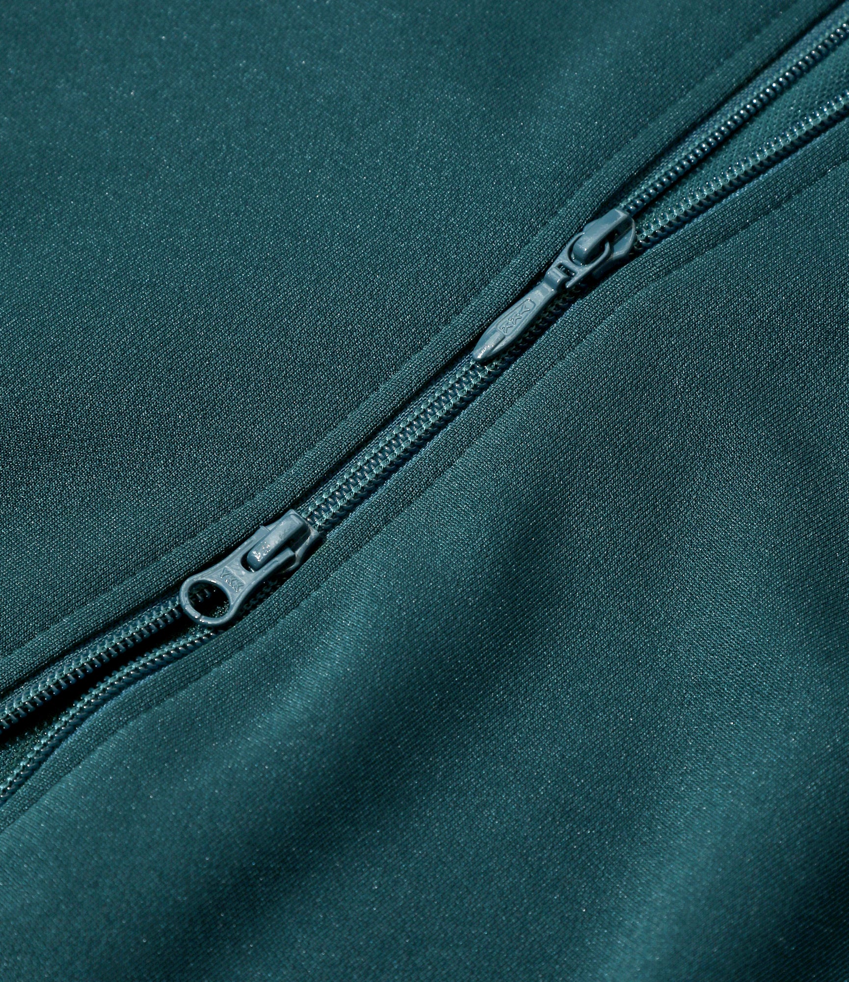 Women's Puff Sleeve Track Jacket - Green - Poly Smooth