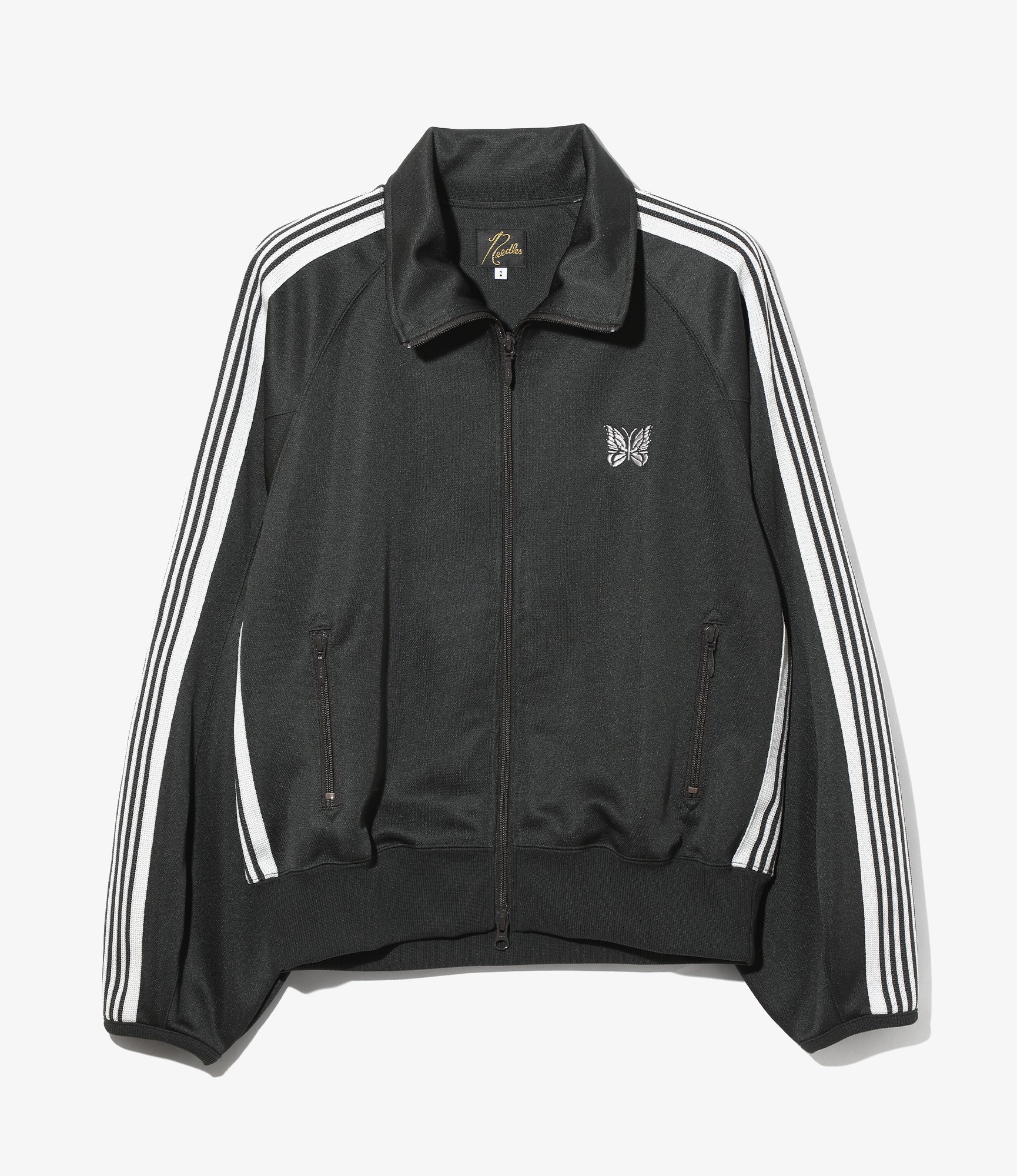 Needles - Puff Sleeve Track Jacket - Charcoal - Poly Smooth