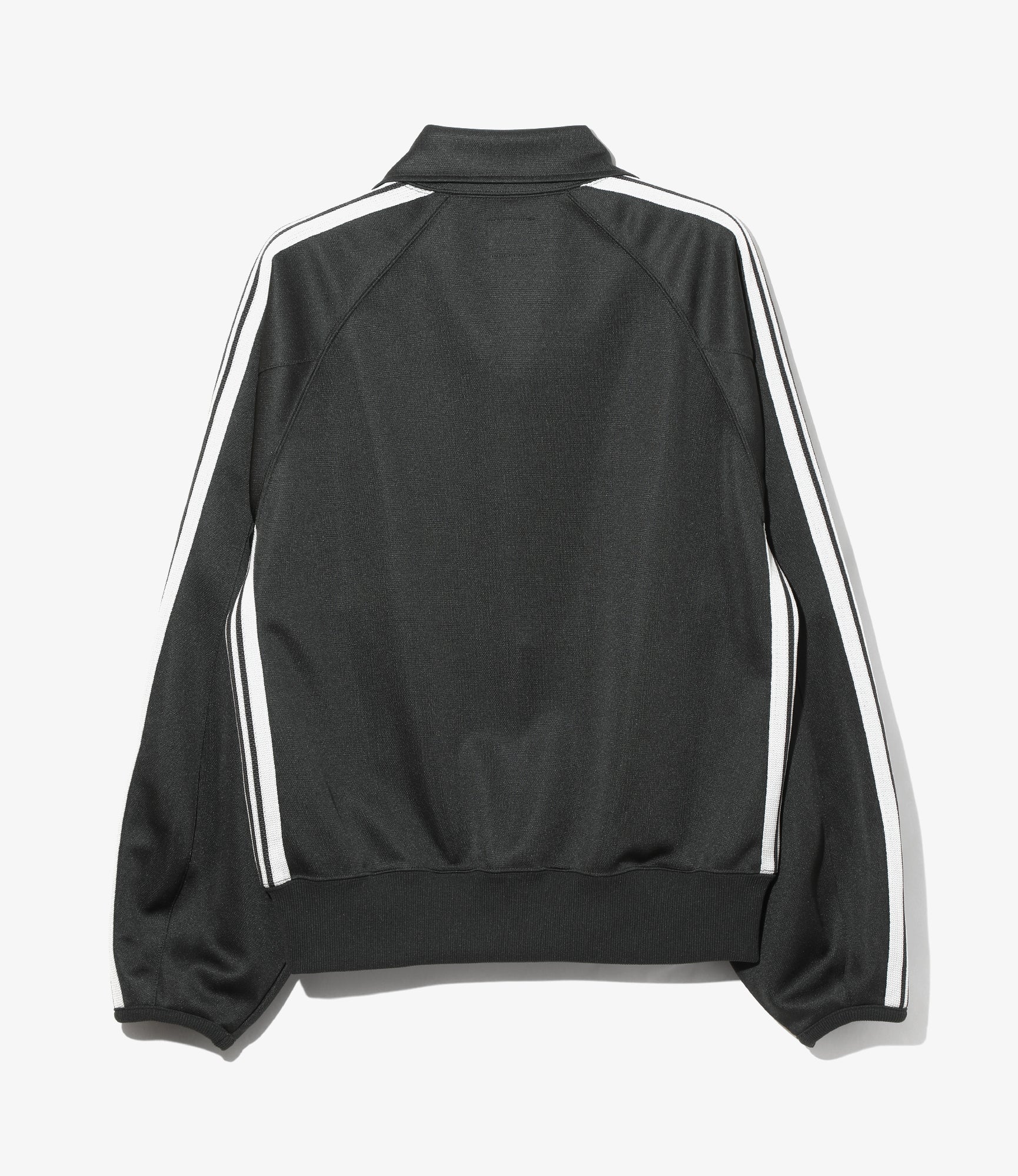 Puff Sleeve Track Jacket - Charcoal - Poly Smooth