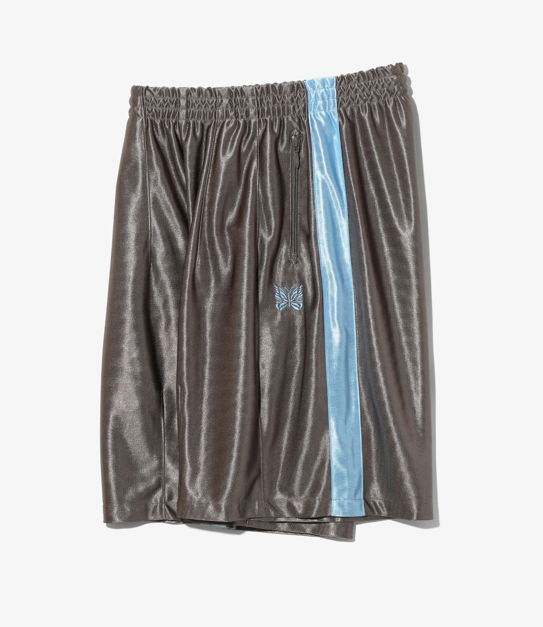 Side Line Track Short - Greige - Tricot Sateen