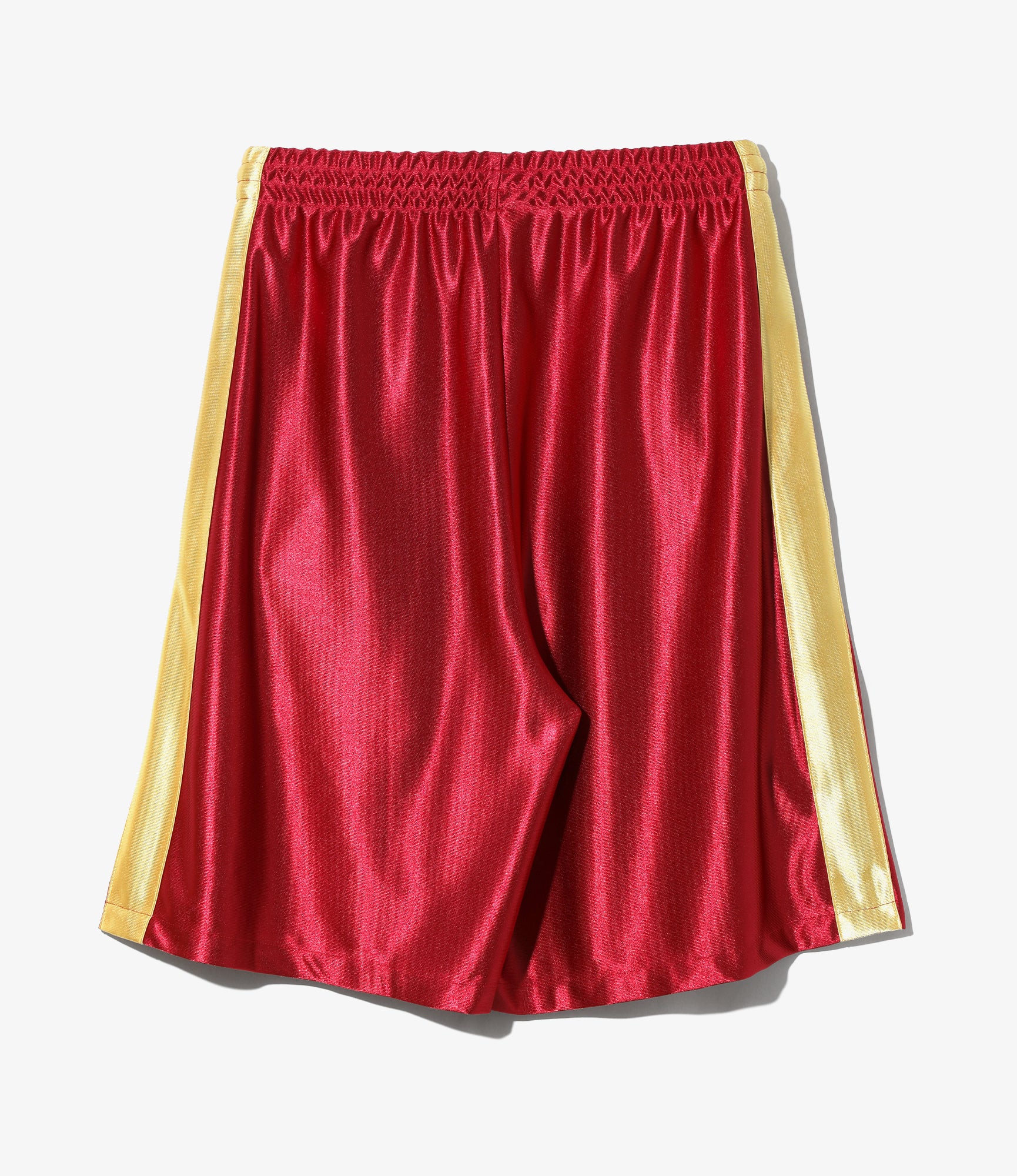 Women's Side Line Track Short - Red - Tricot Sateen