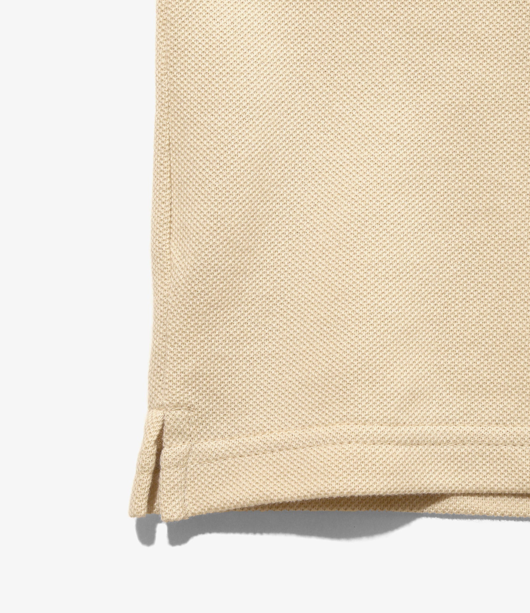 Women's S/S Polo Dress - Beige - Cotton Pique