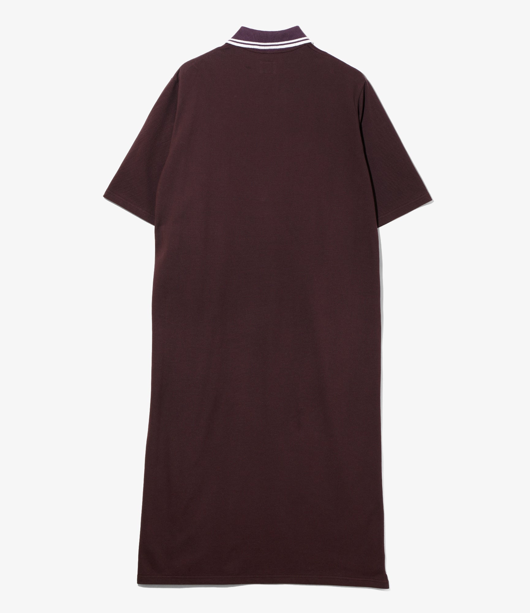 Women's S/S Polo Dress - Purple - Cotton Pique
