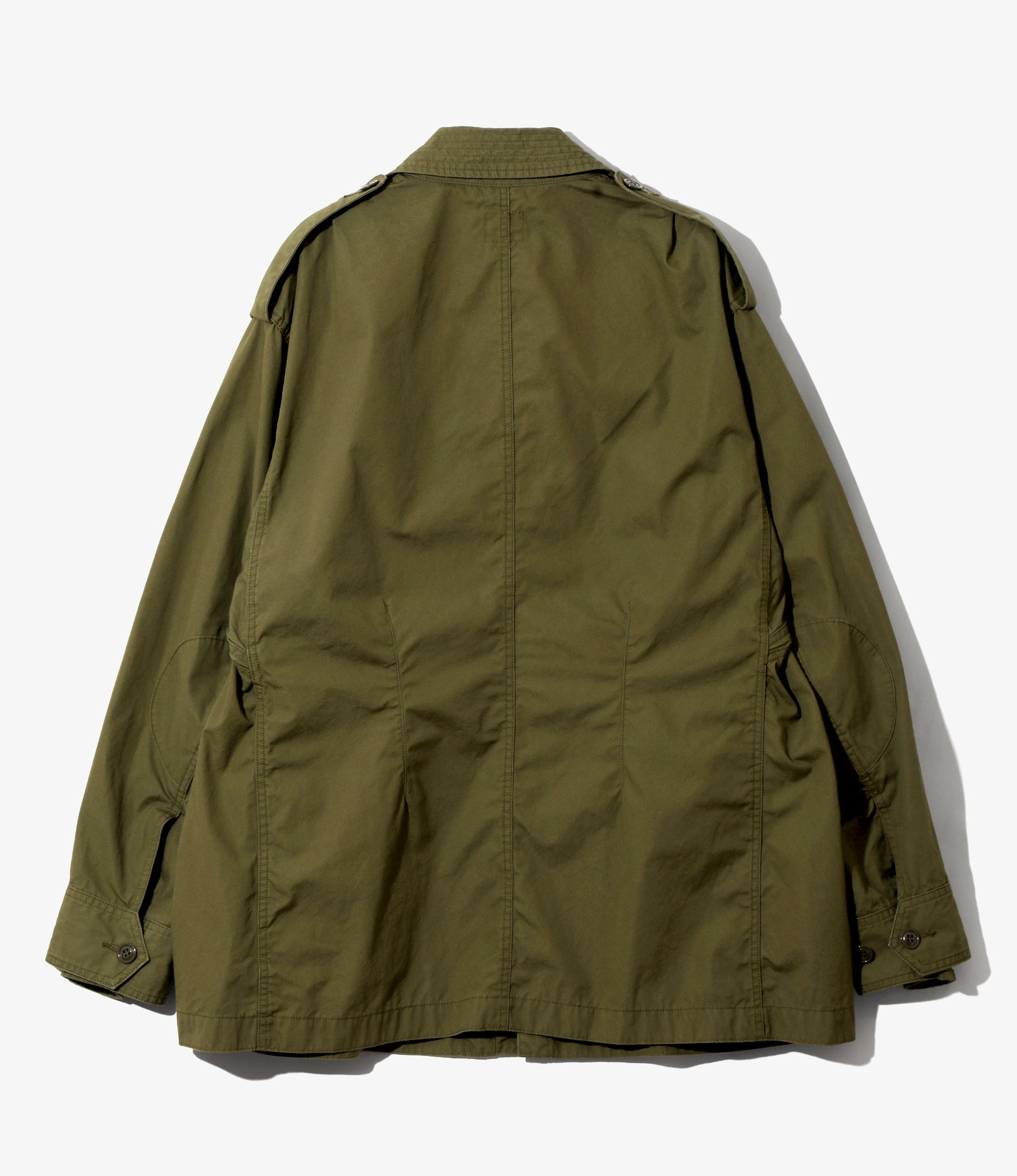 Officer Coat - Olive - Cotton Weather Cloth