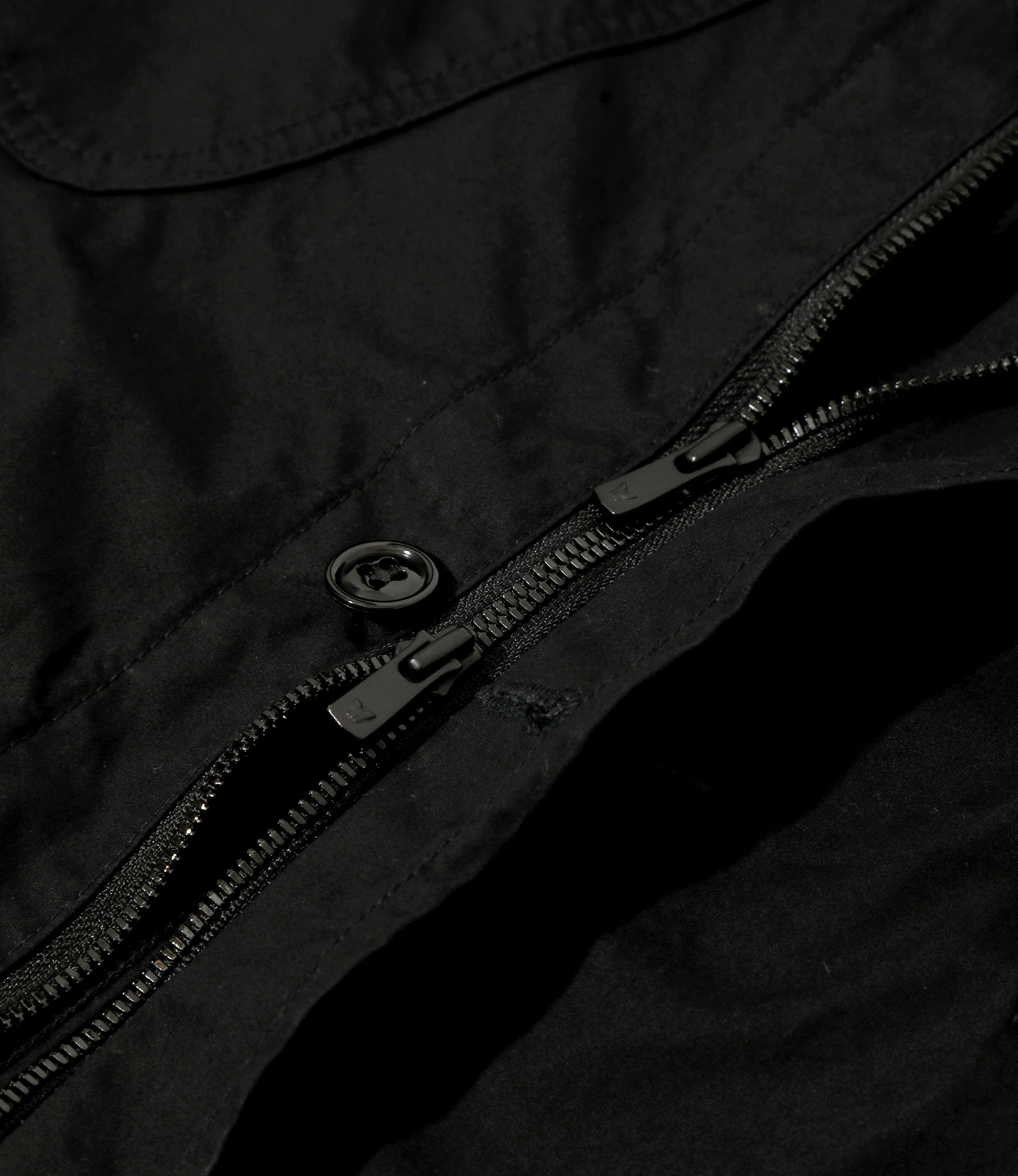 Officer Coat - Black - Cotton Weather Cloth