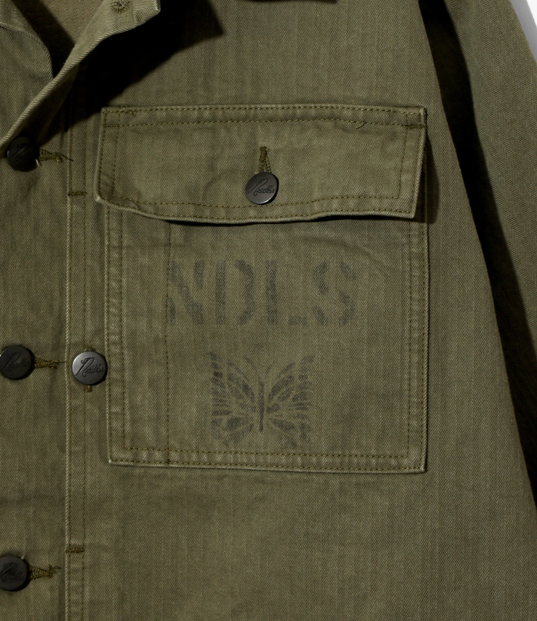 P-44 Jacket - Olive - Cotton Herringbone