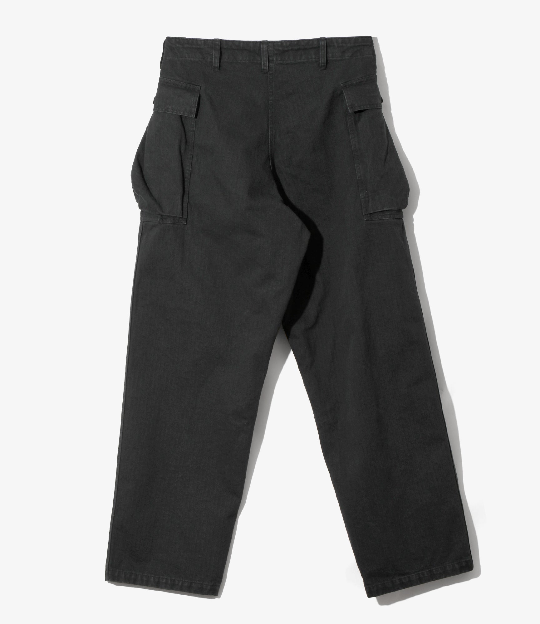 String Field Pant - Black - Cotton Herringbone