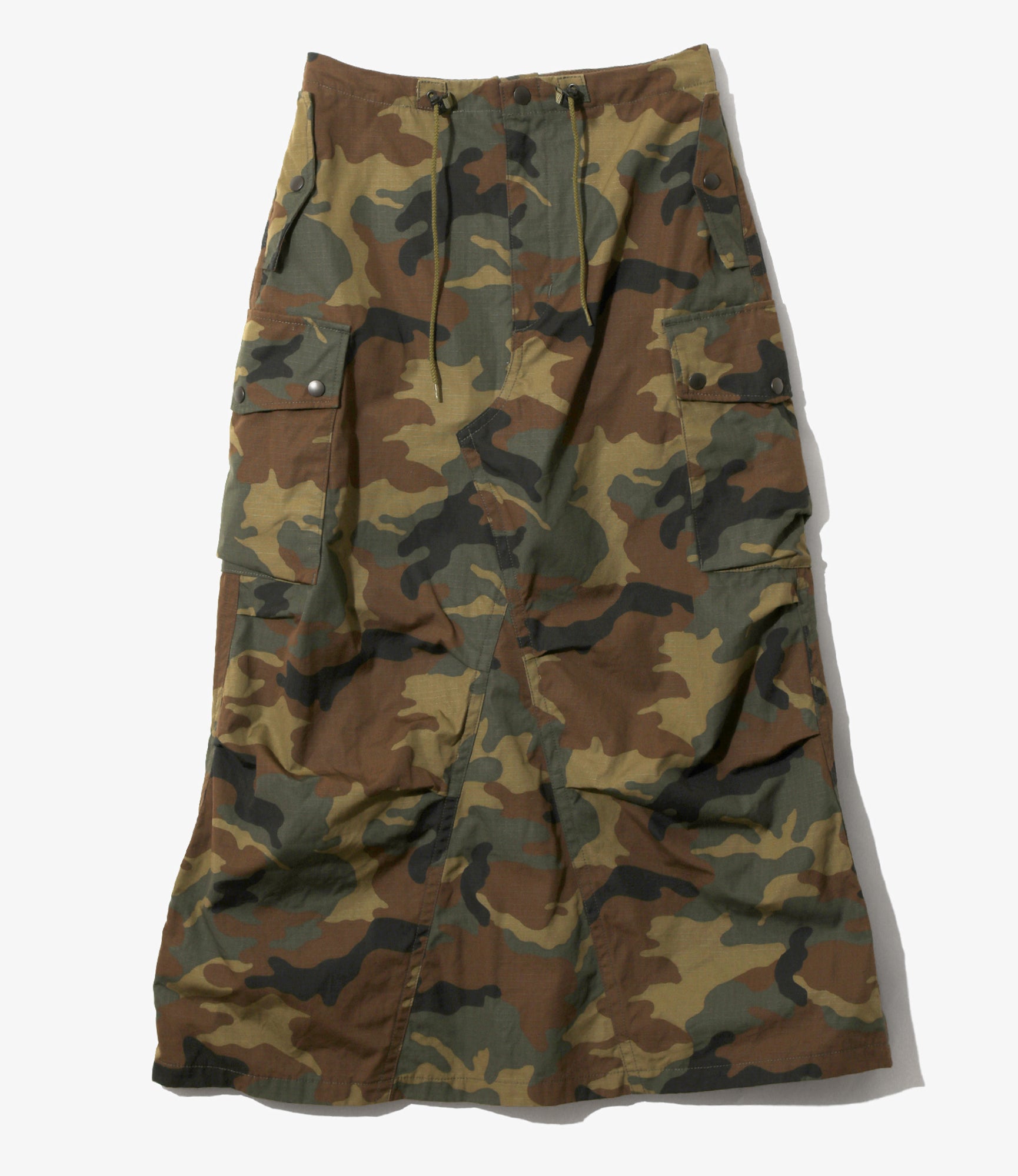 Camouflage skirt on a white background