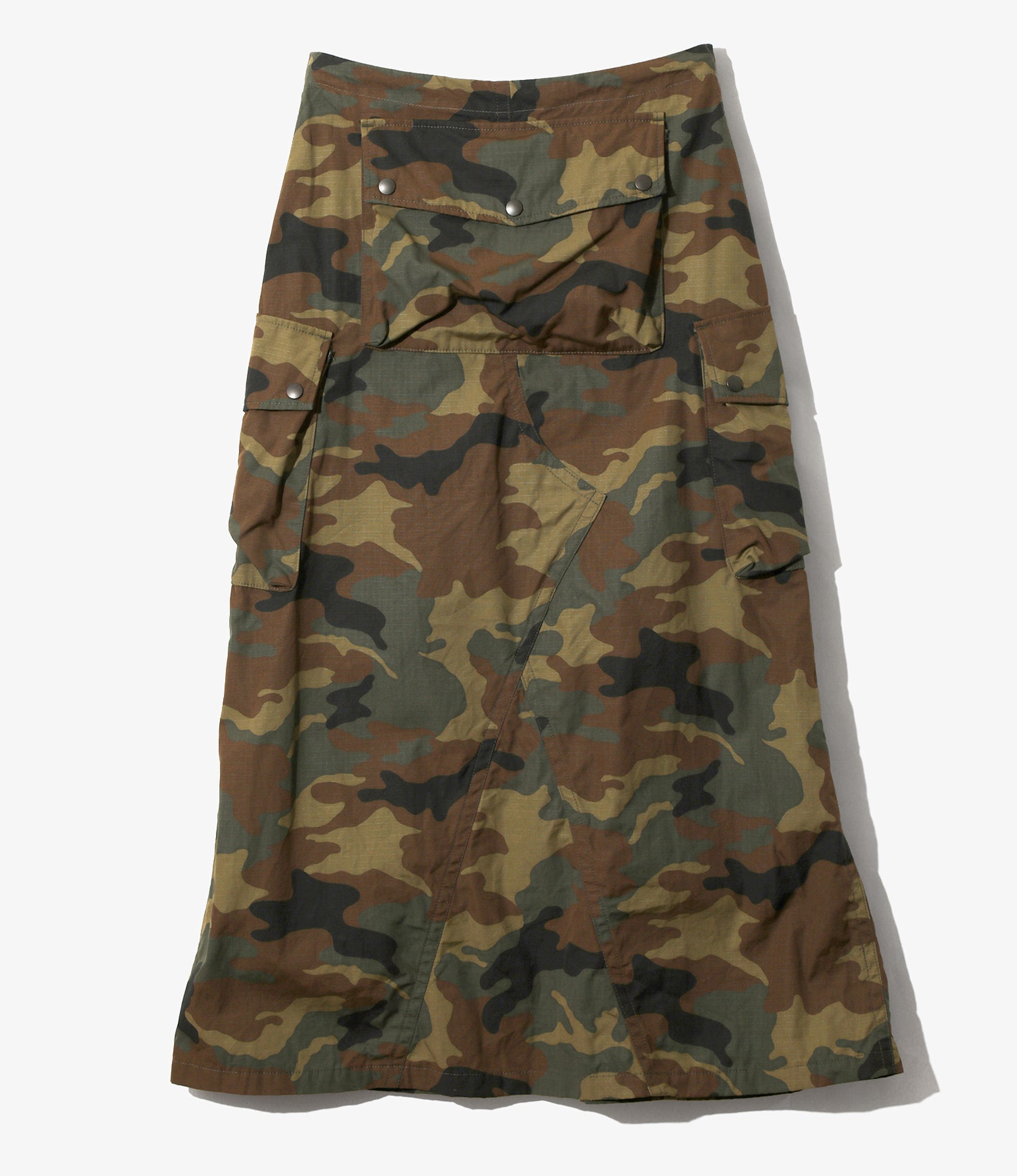Camouflage skirt on a white background