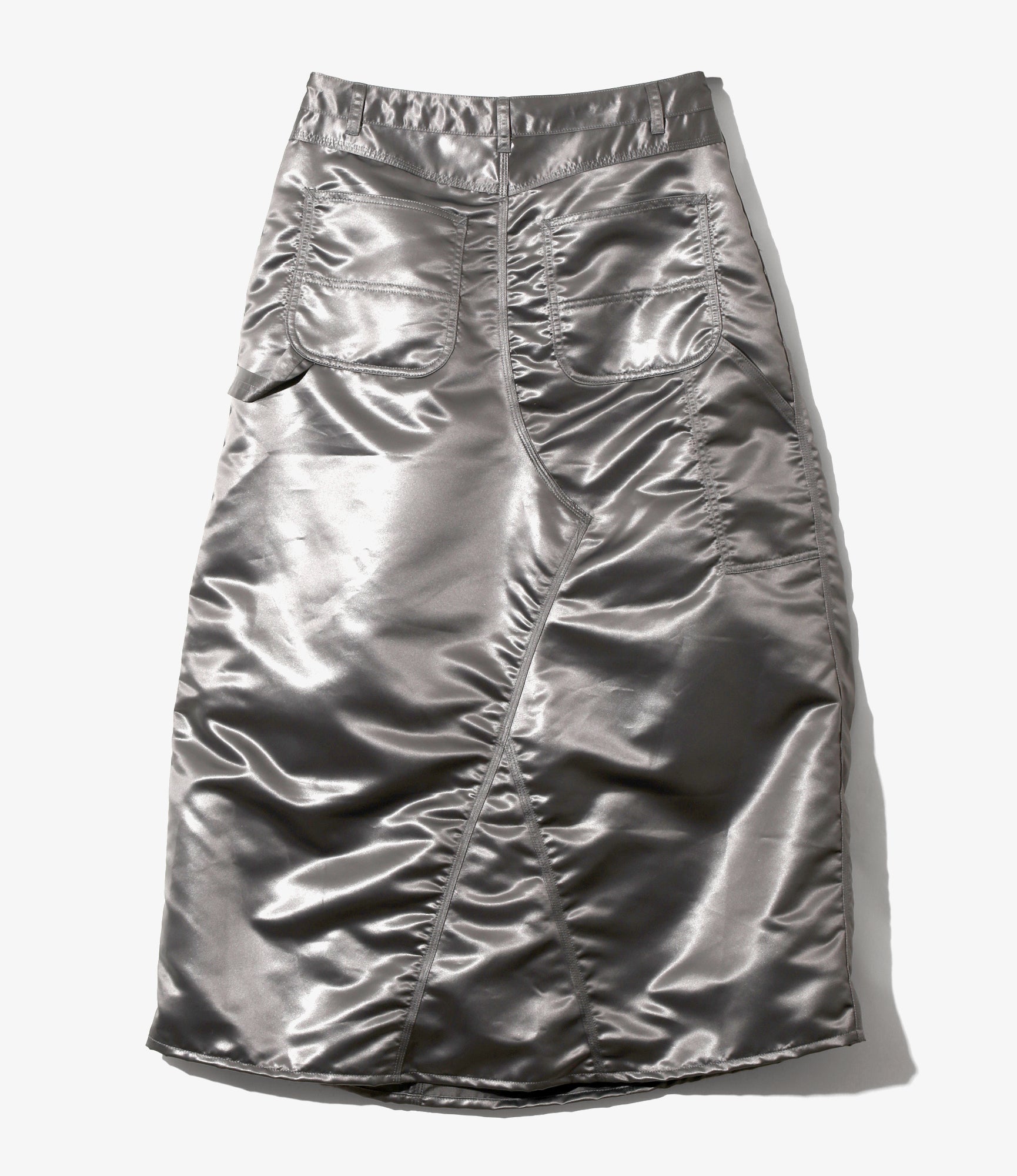 Women's H.D. Painter Skirt - Grey - Poly Coated Sateen