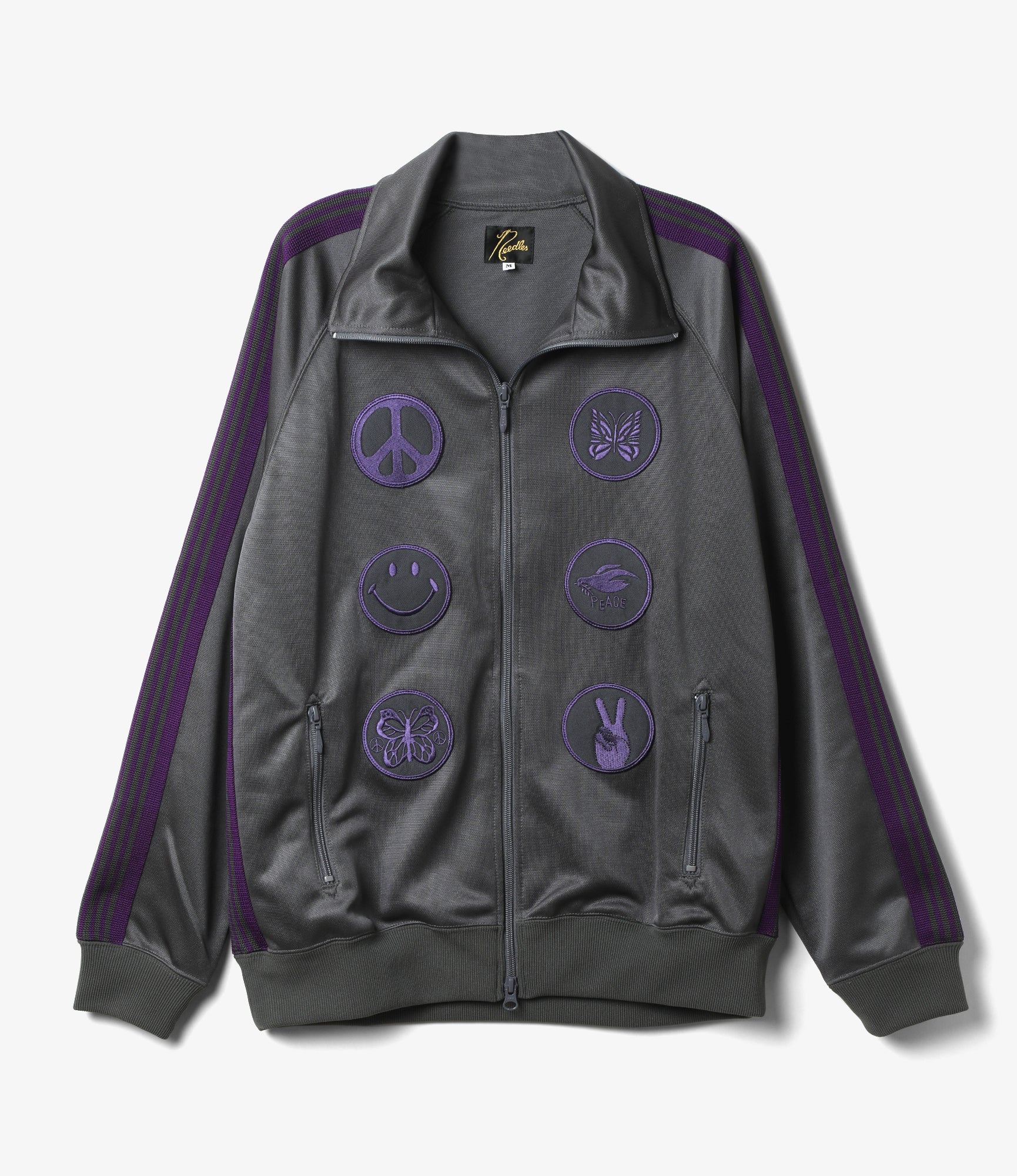 Needles x AP - Track Jacket - Grey - Poly Smooth