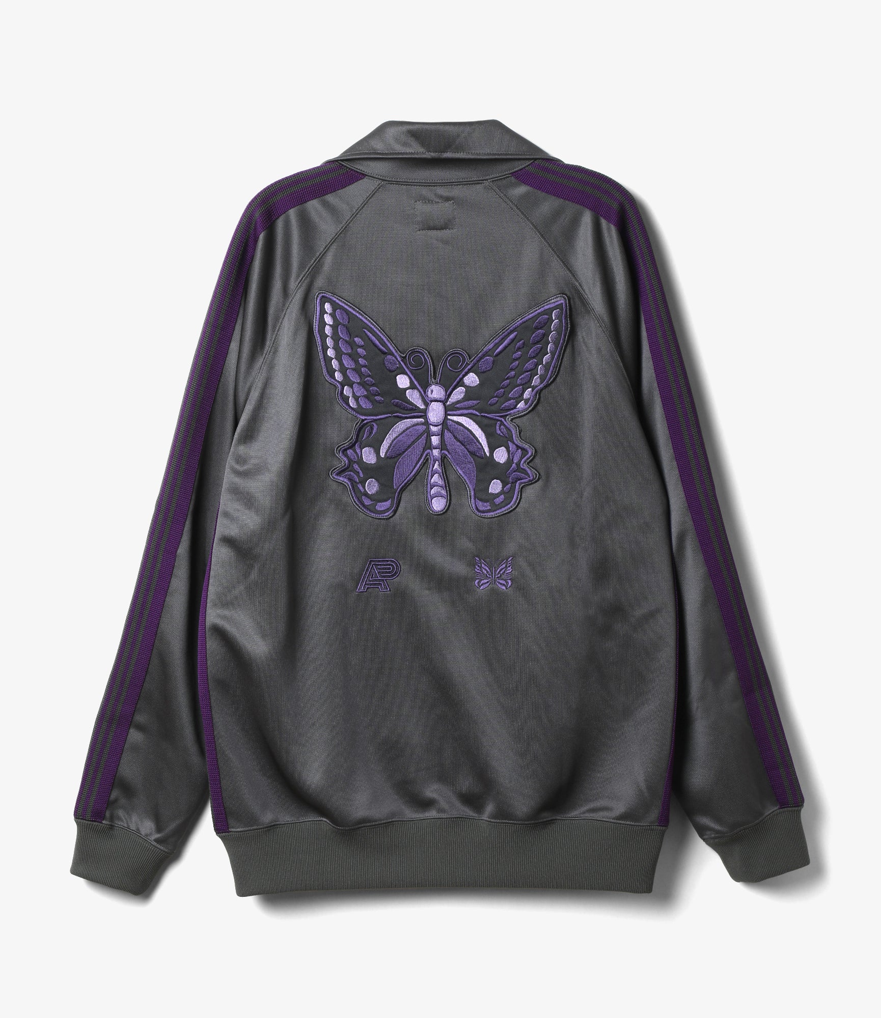 Needles x AP - Track Jacket - Grey - Poly Smooth