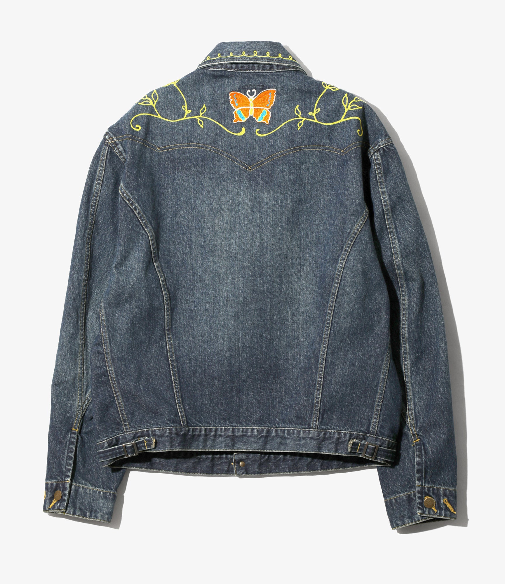 Papillon Emb. Jean Jacket - Indigo - 12oz Denim