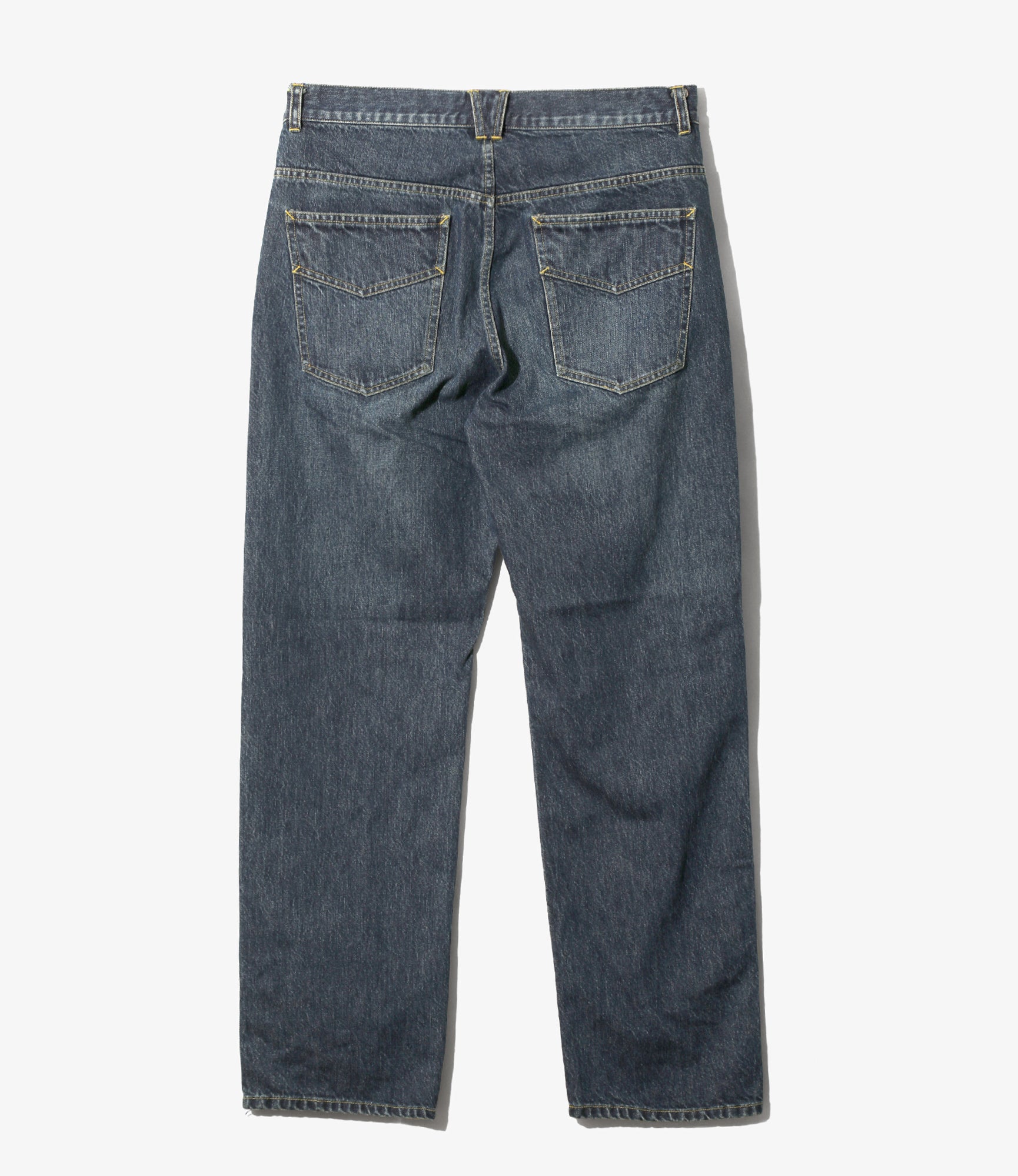 Women's Papillon Emb. Straight Jean - Indigo - 12oz Denim