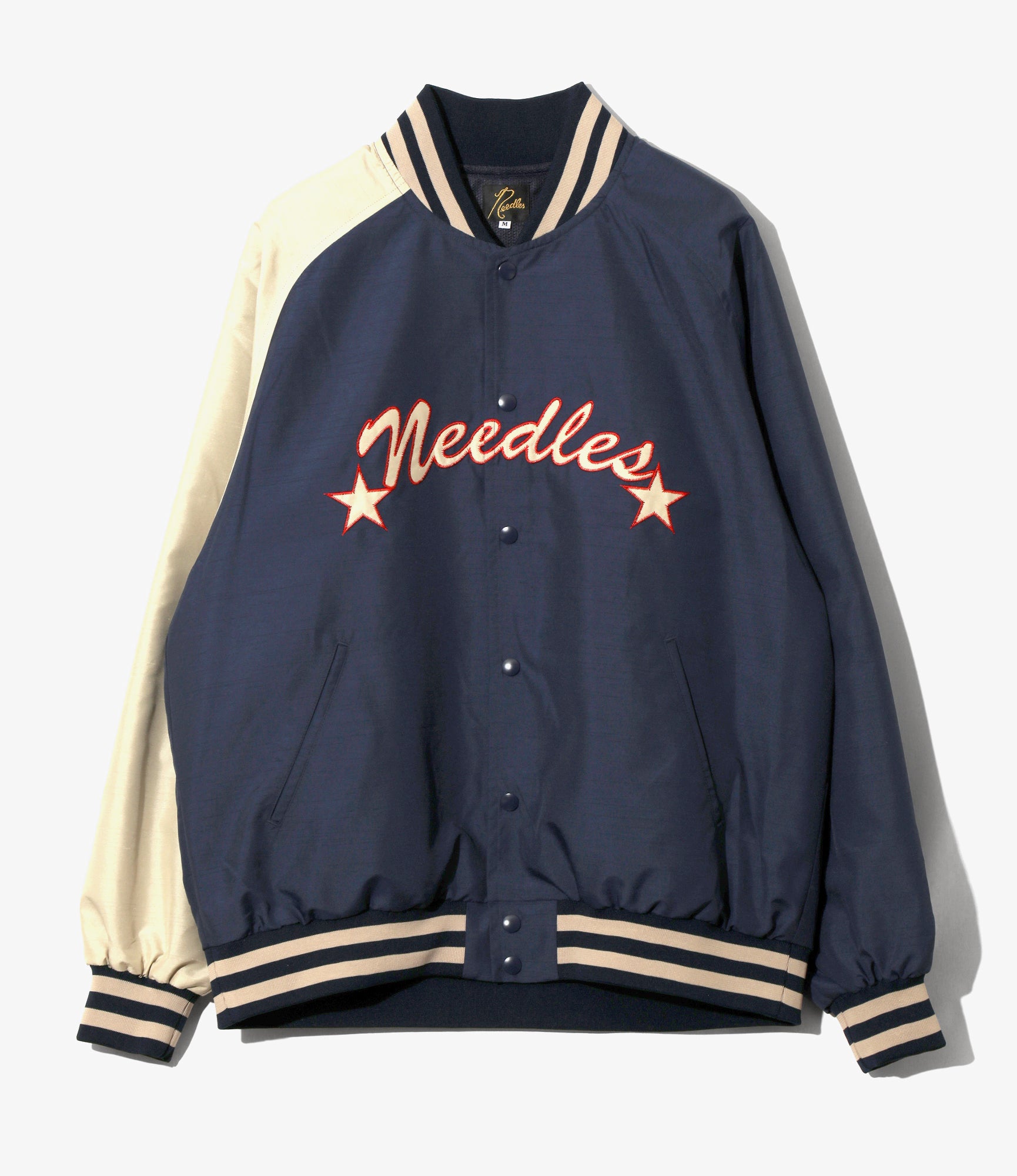 Needles - Stadium Jacket - Navy - Poly Shantung | Nepenthes America