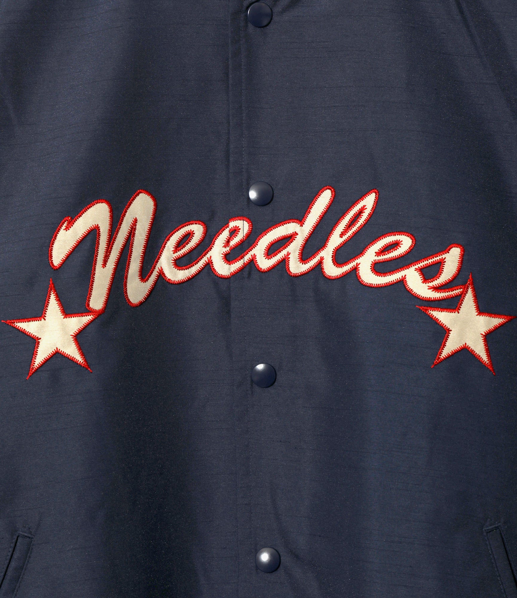 Stadium Jacket - Navy - Poly Shantung
