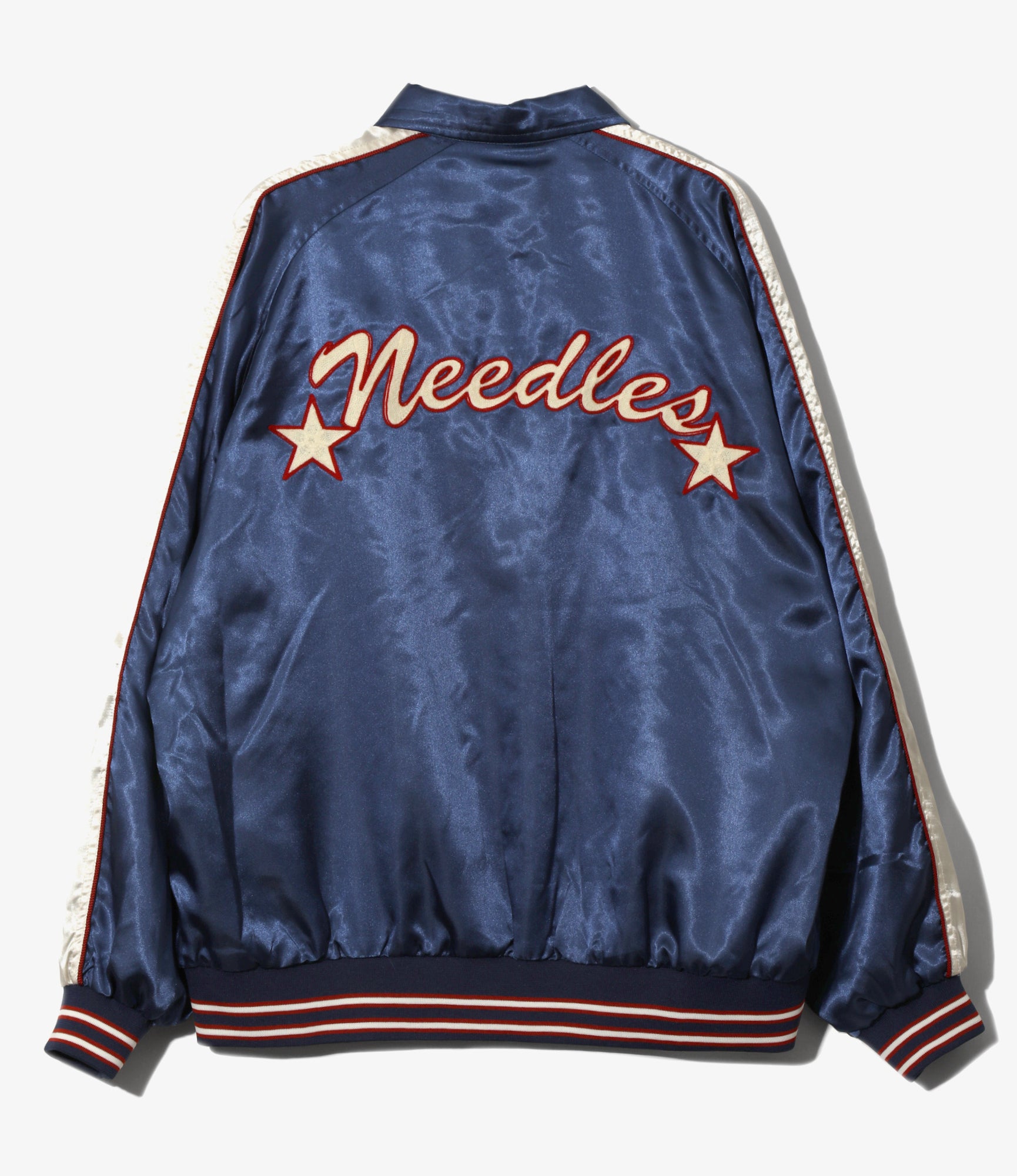 Stadium Jacket - Navy - Poly Sateen